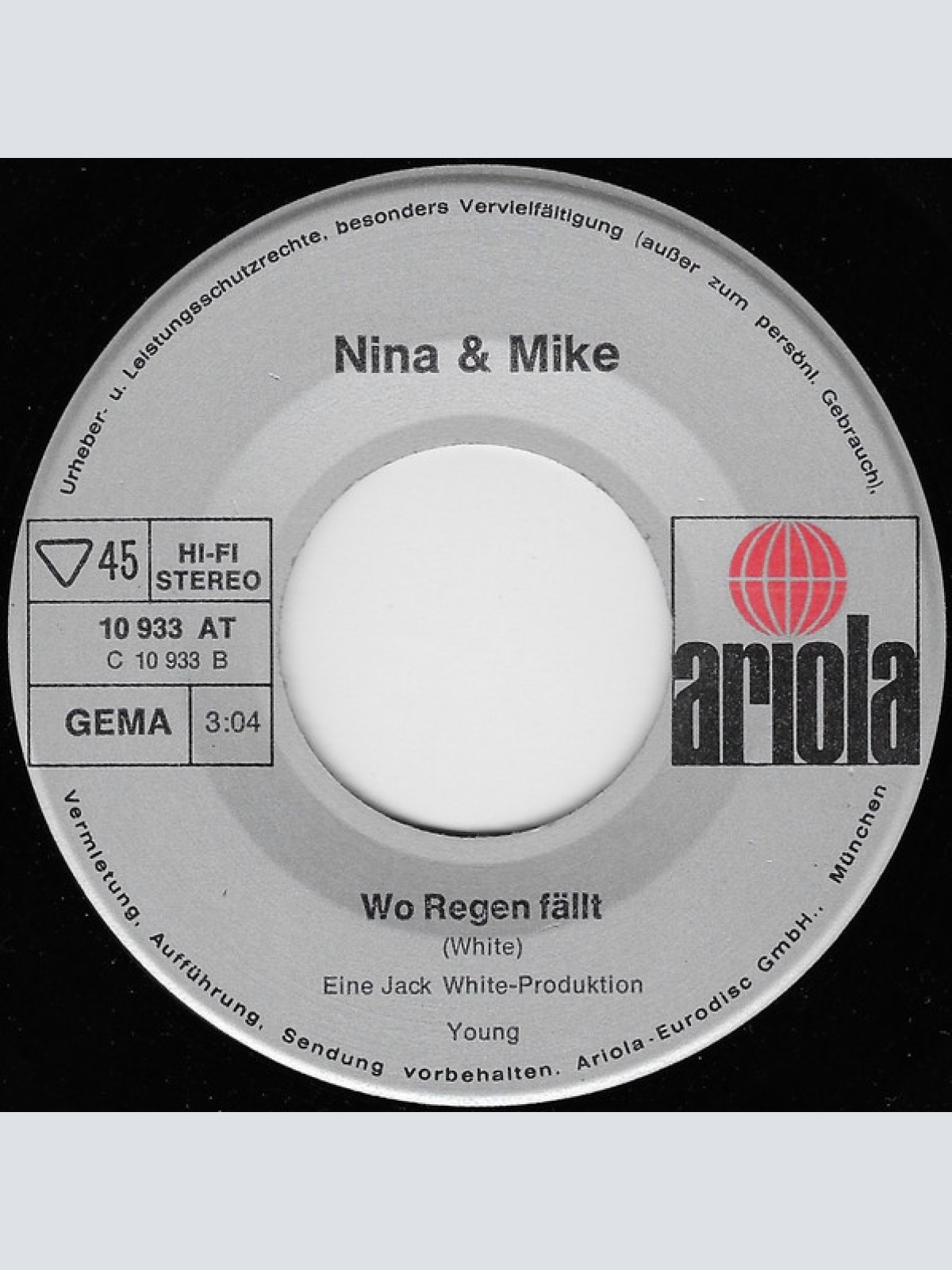 Vinyl / Nina & Mike - Was Wird Sein In Sieben Jahren / Wo Regen Fällt