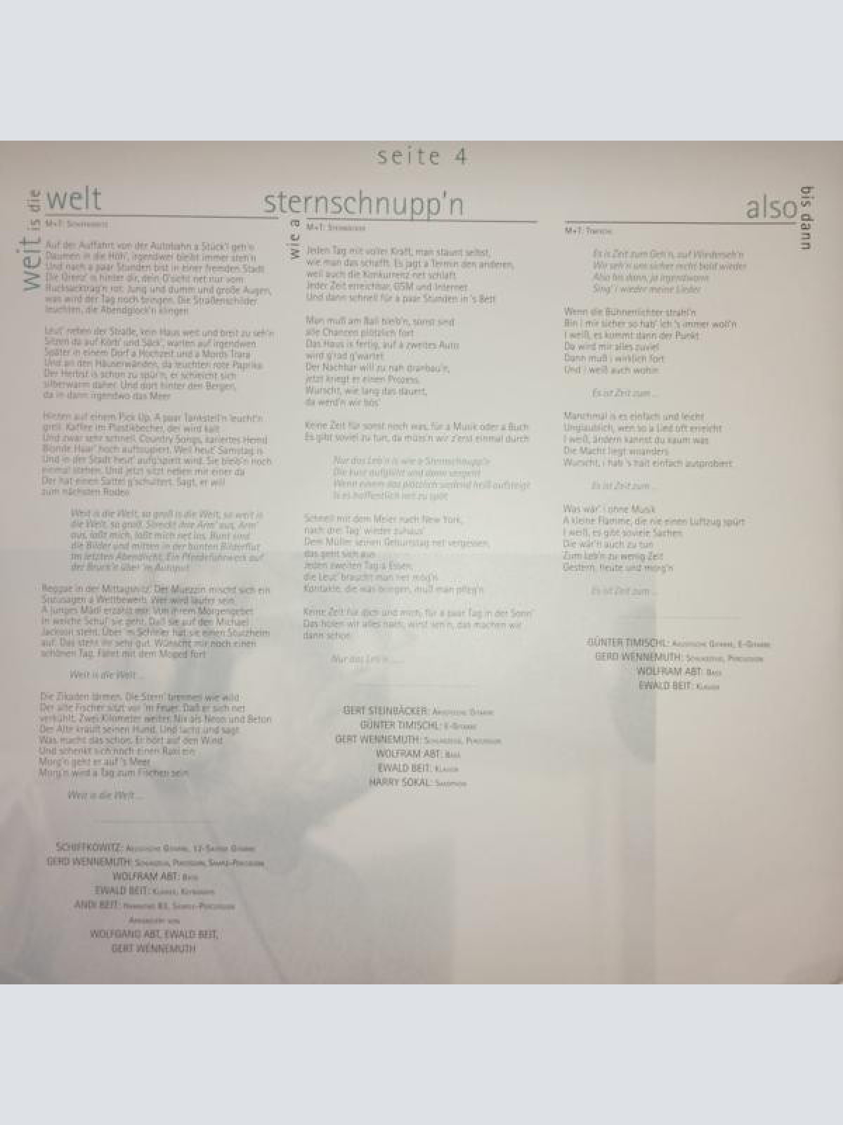 Vinyl / STS (3) - Volle Kraft