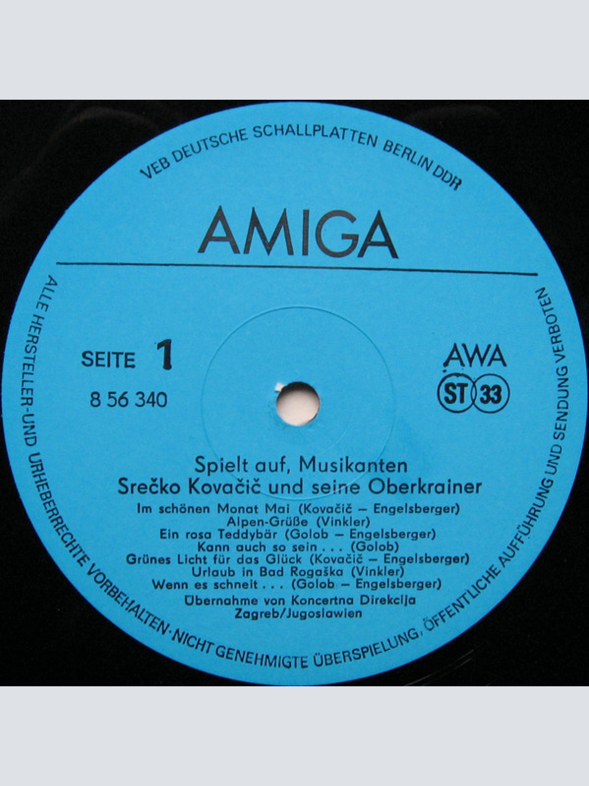 Vinyl / Srečko Kovačič Und Seine Oberkrainer* - Spielt Auf, Musikanten