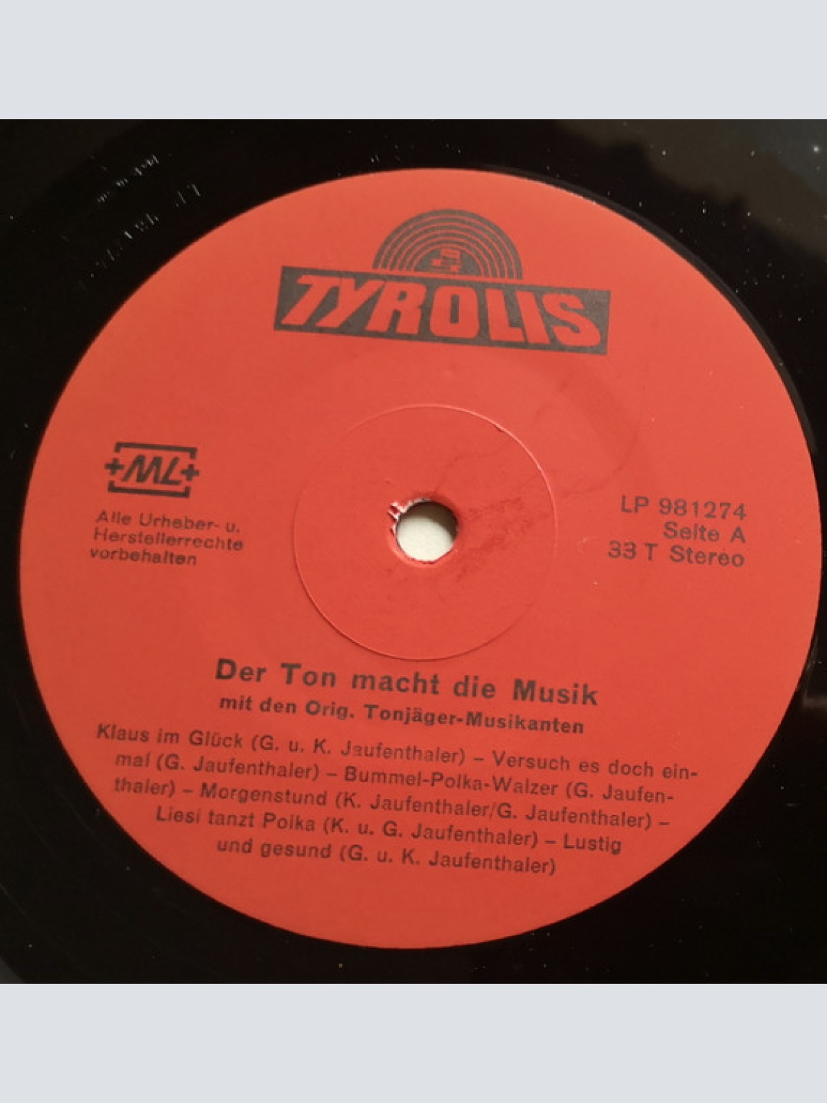 Vinyl / Die Original Tonjäger-Musikanten - Der Ton Macht Die Musik