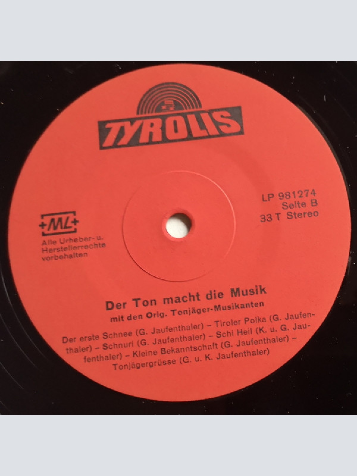 Vinyl / Die Original Tonjäger-Musikanten - Der Ton Macht Die Musik