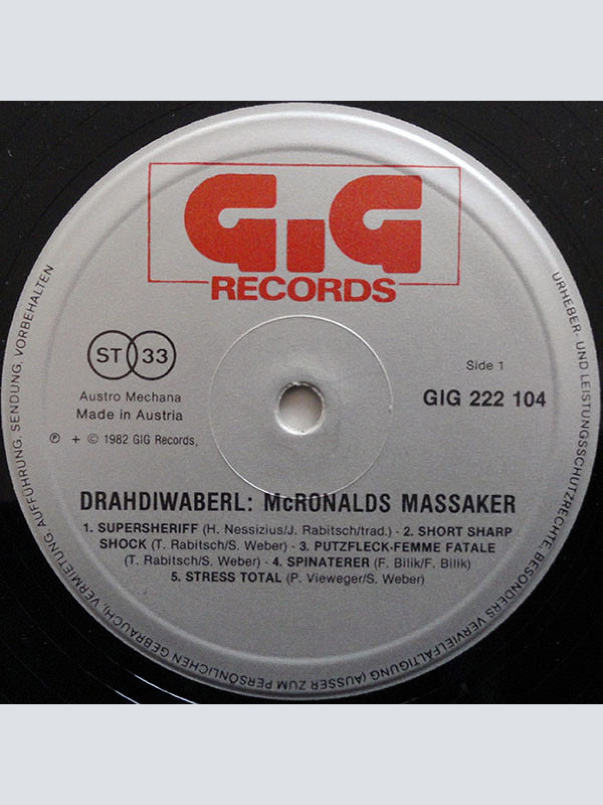 Vinyl / Drahdiwaberl - McRonalds Massaker