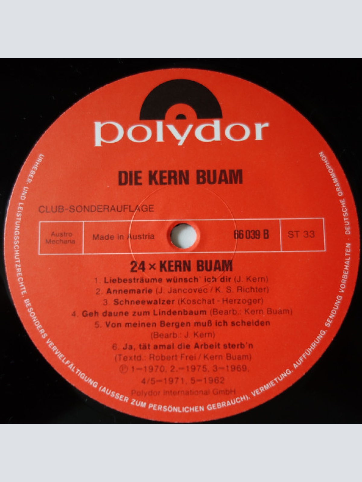 Vinyl / Die Kern Buam - 24 x Die Kern-Buam