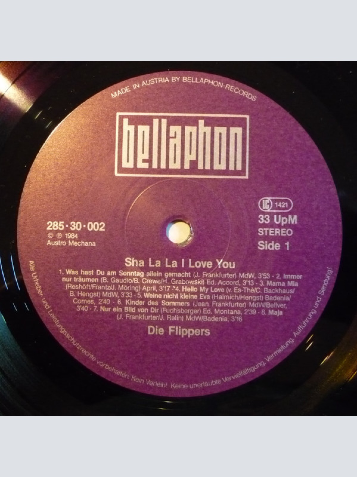 Vinyl / Die Flippers - Sha La La I Love You