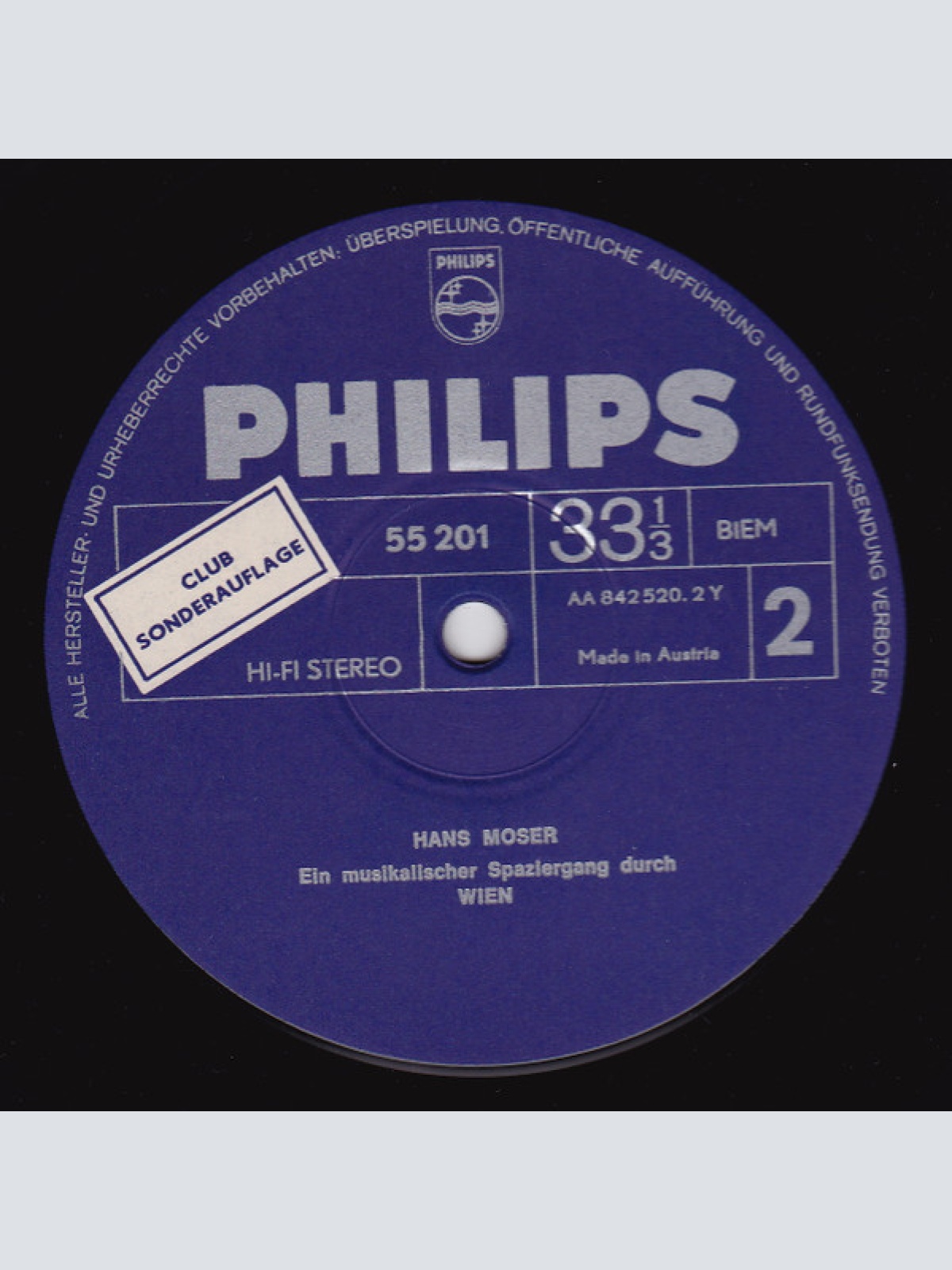 Vinyl / Hans Moser - Ein Musikalischer Spaziergang Durch Wien