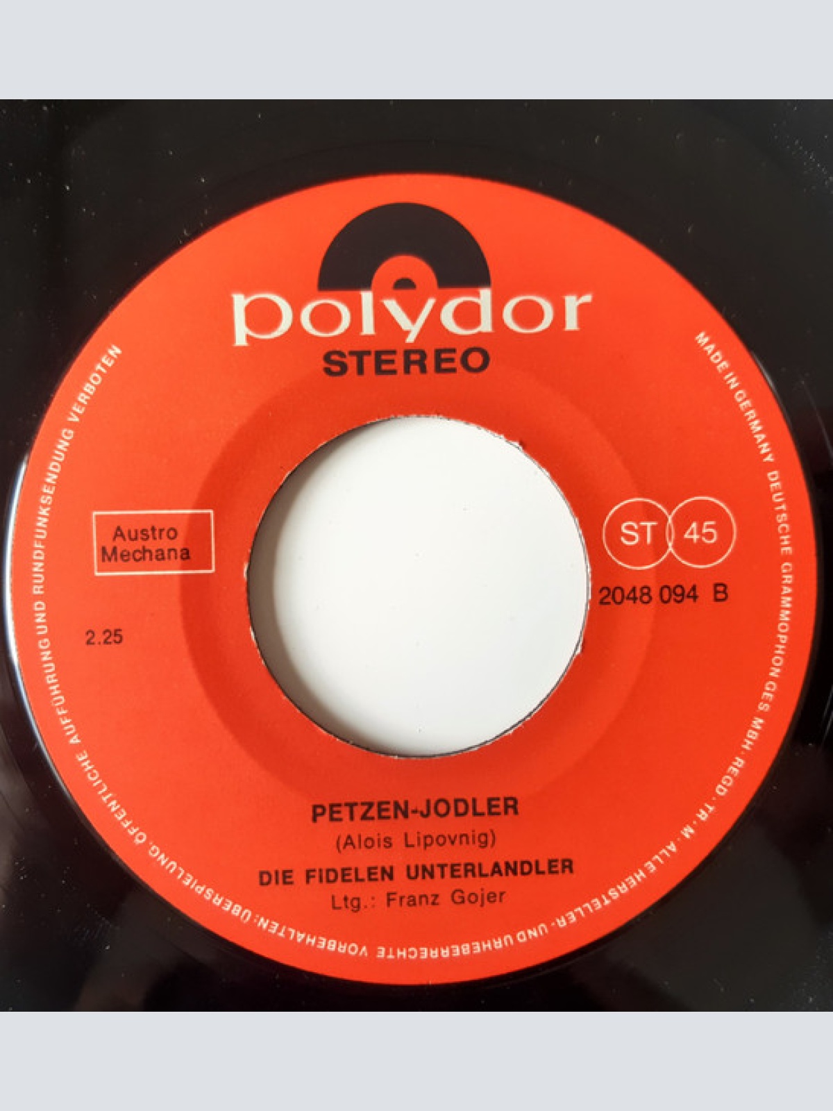 Vinyl / Die Fidelen Unterlandler - Mein Kärntnerland