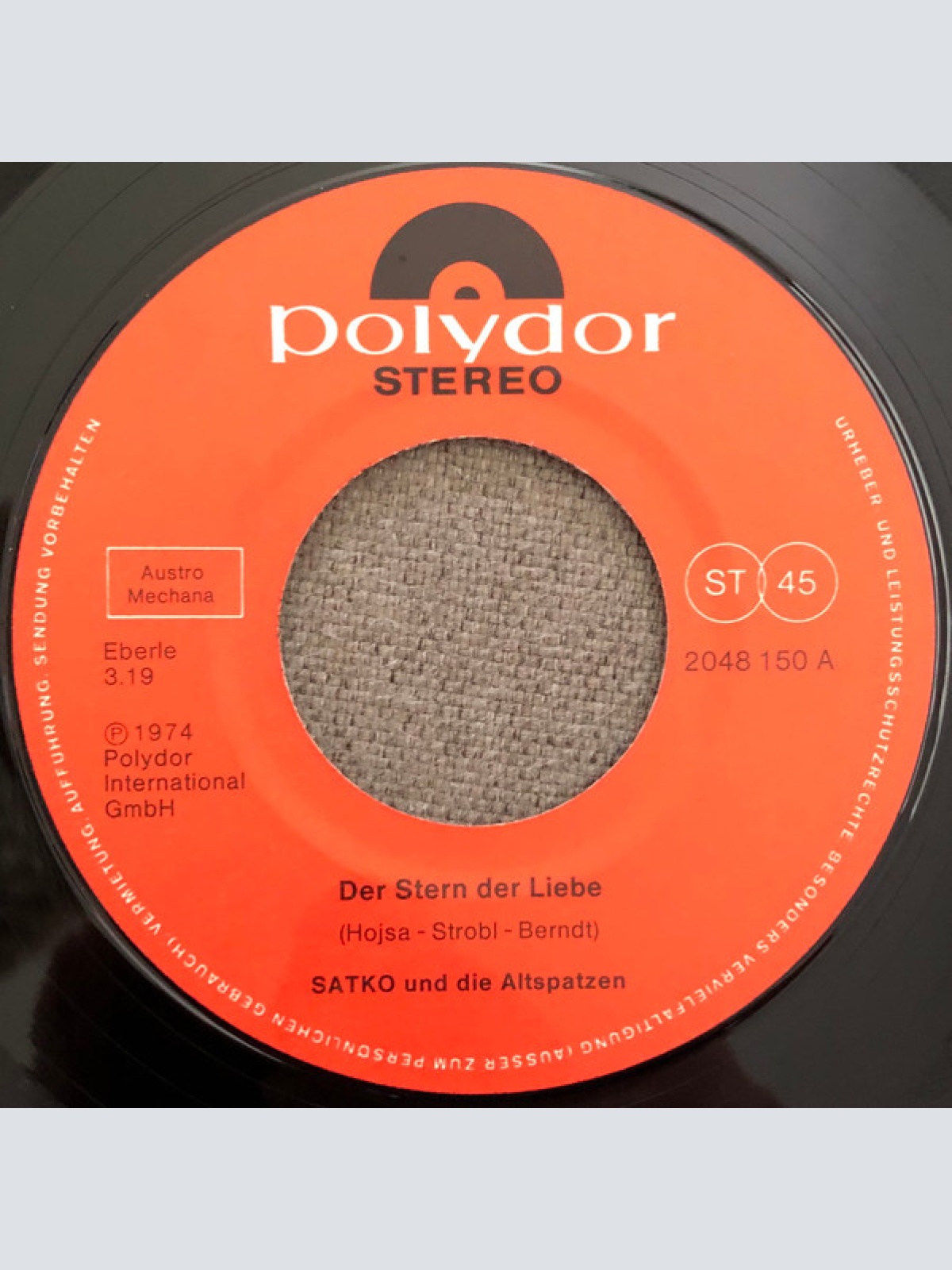 Vinyl / Satko Und Die Altspatzen - Der Stern Der Liebe / Tschto Mne Gore