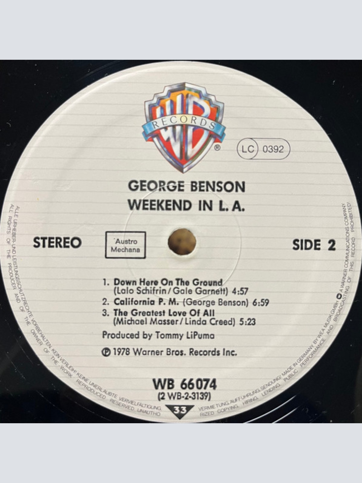 Vinyl / George Benson - Weekend In L.A.
