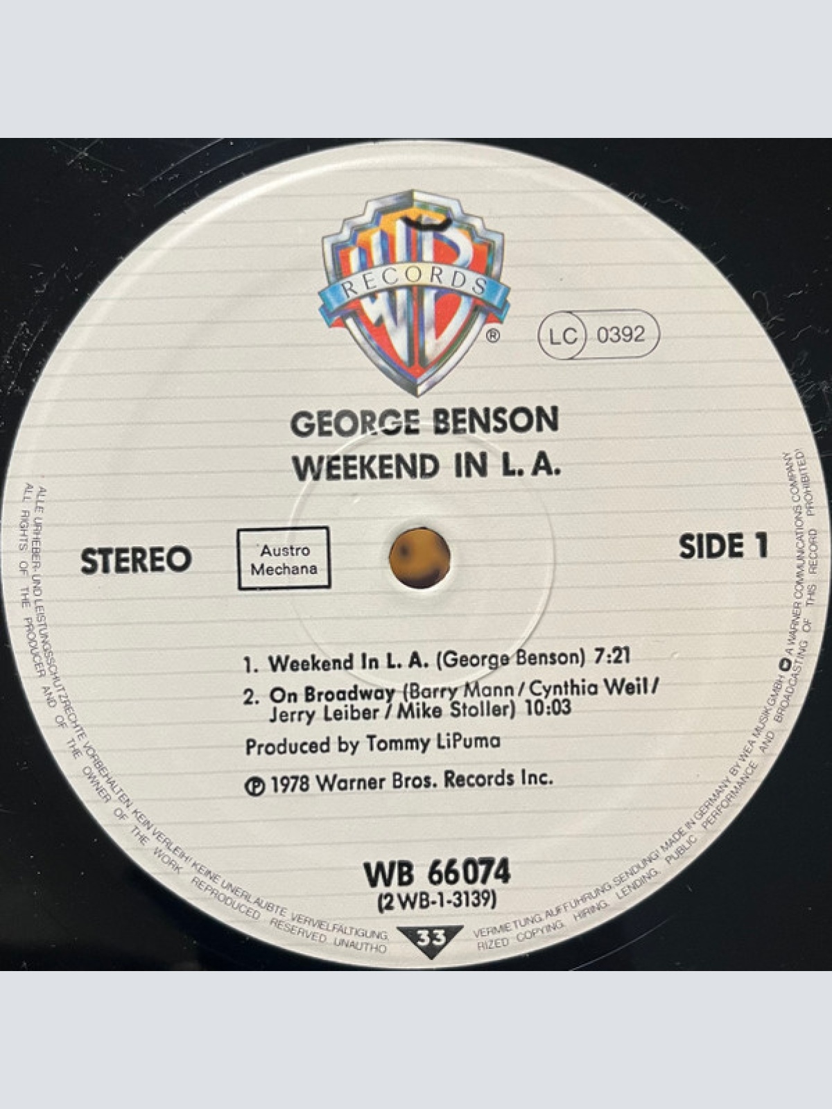 Vinyl / George Benson - Weekend In L.A.