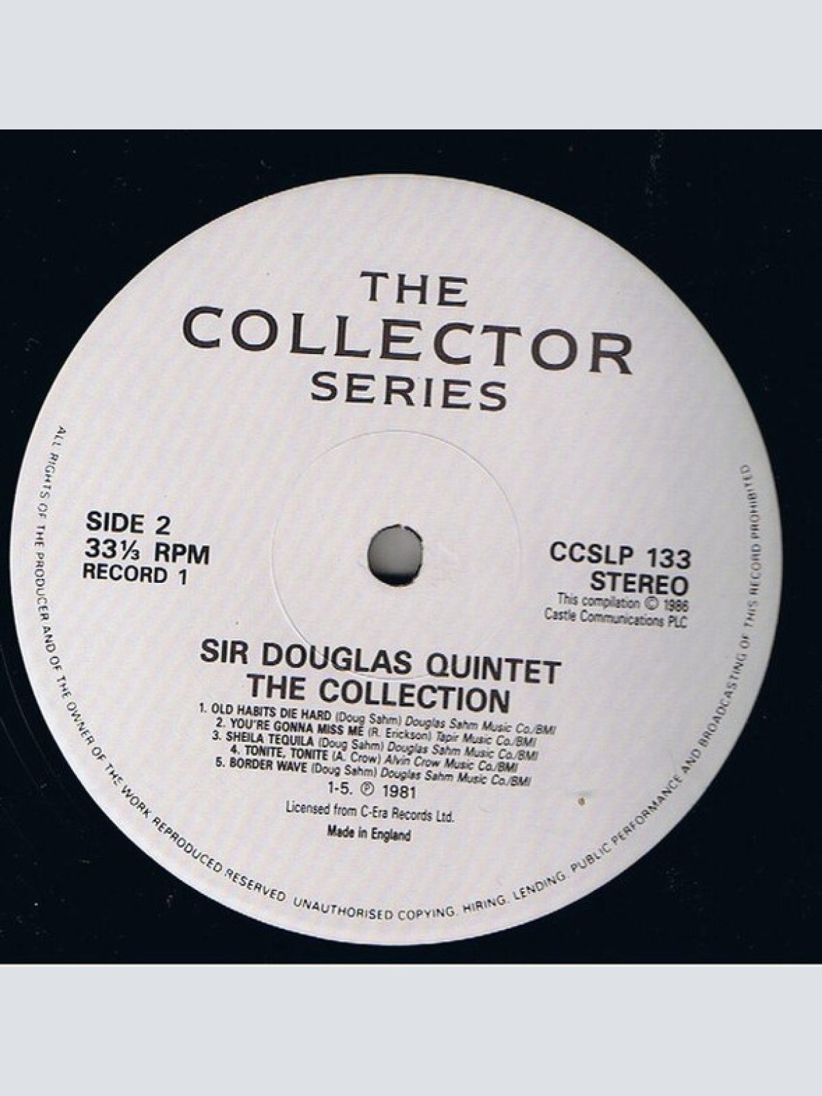 Vinyl / Sir Douglas Quintet - The Collection