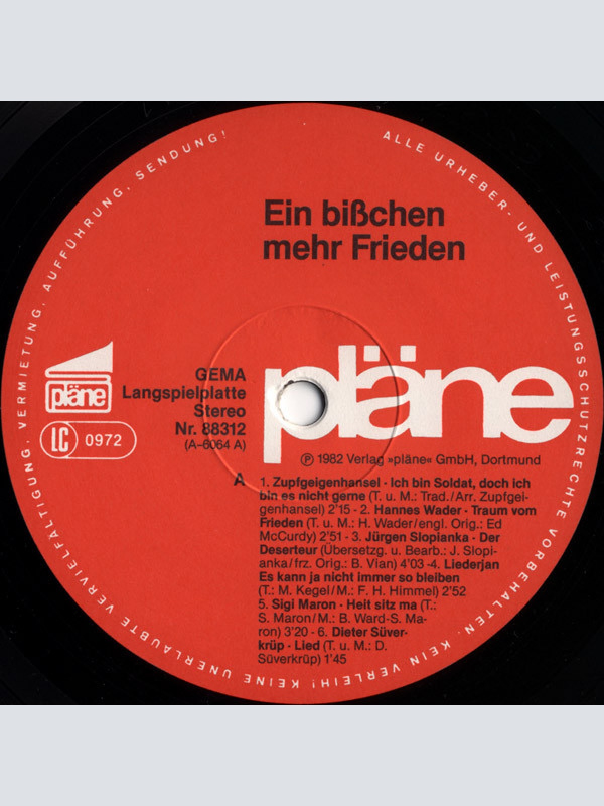 Vinyl / Various - Ein Bisschen Mehr Frieden