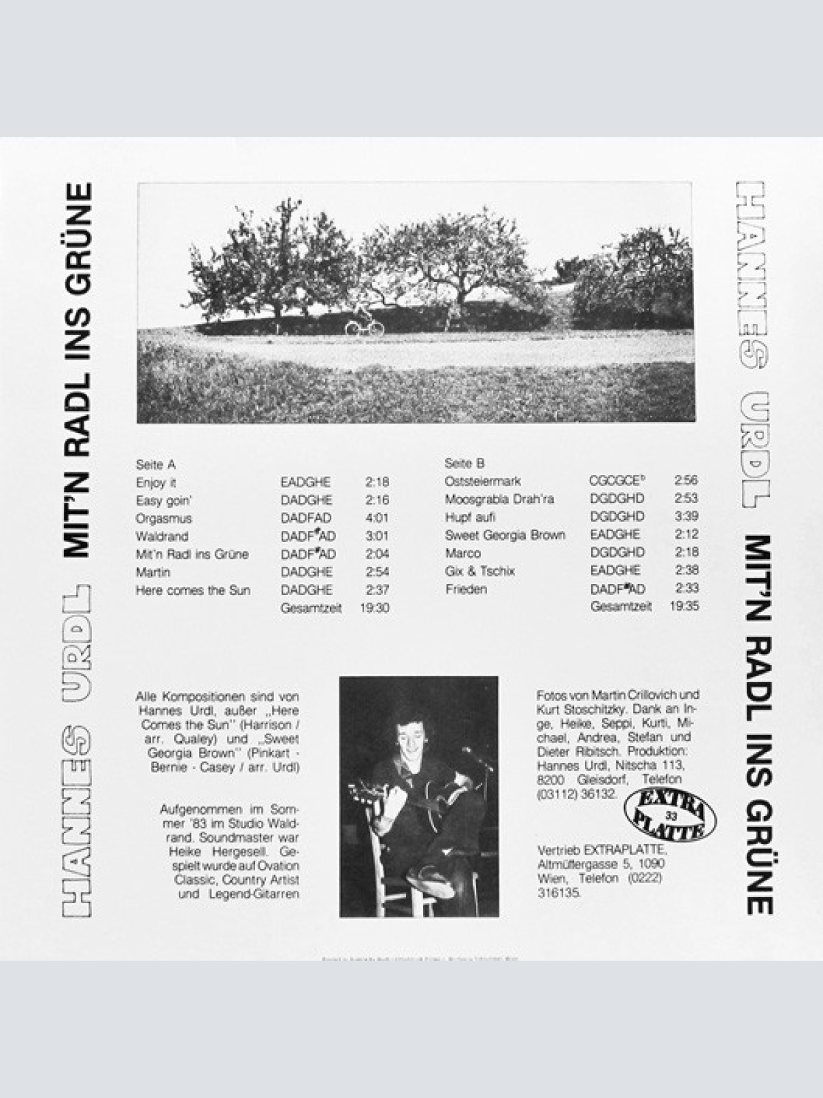 Vinyl / Hannes Urdl - Mit'n Radl Ins Grüne