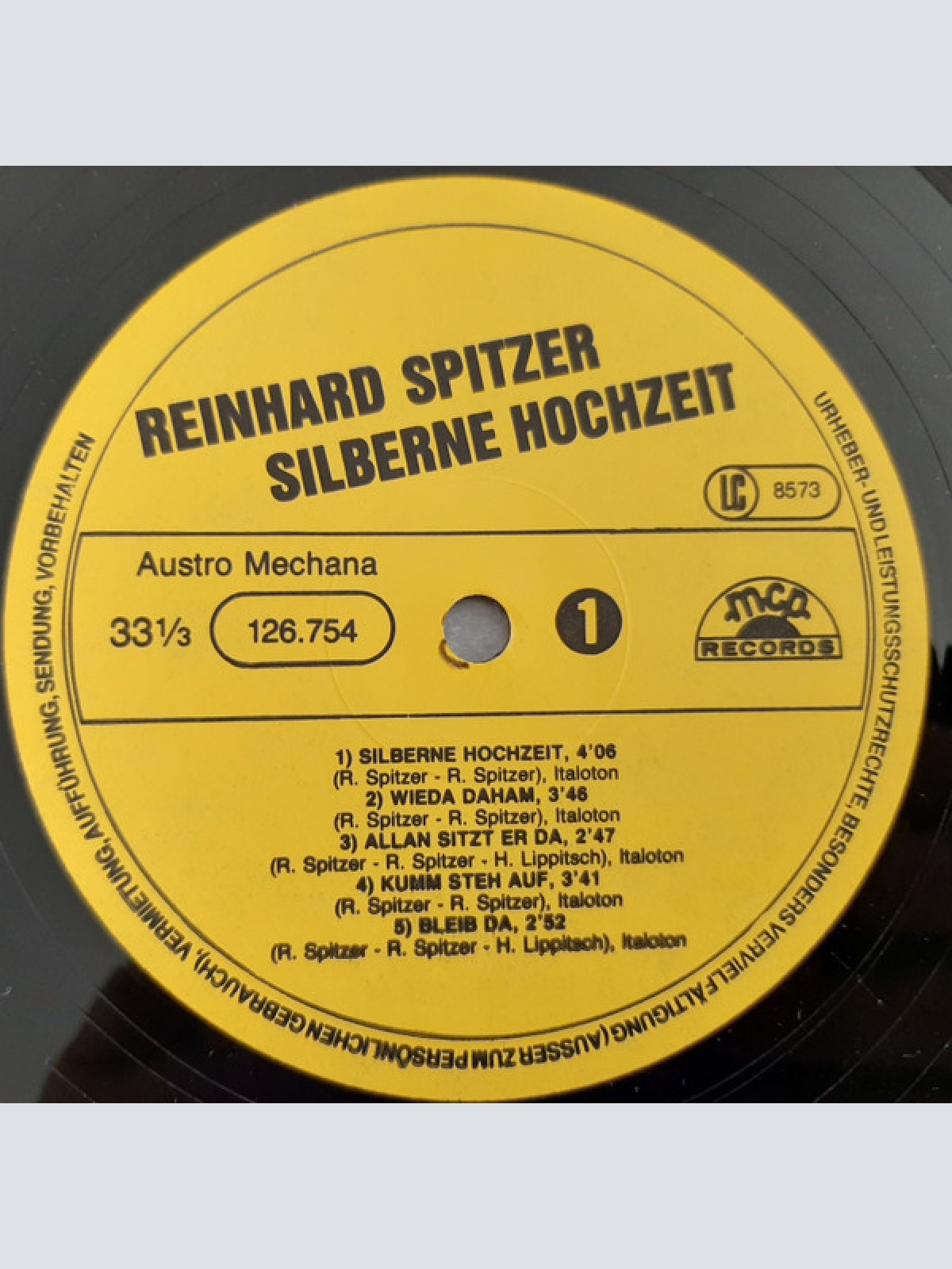 Vinyl / Reinhard Spitzer - Silberne Hochzeit