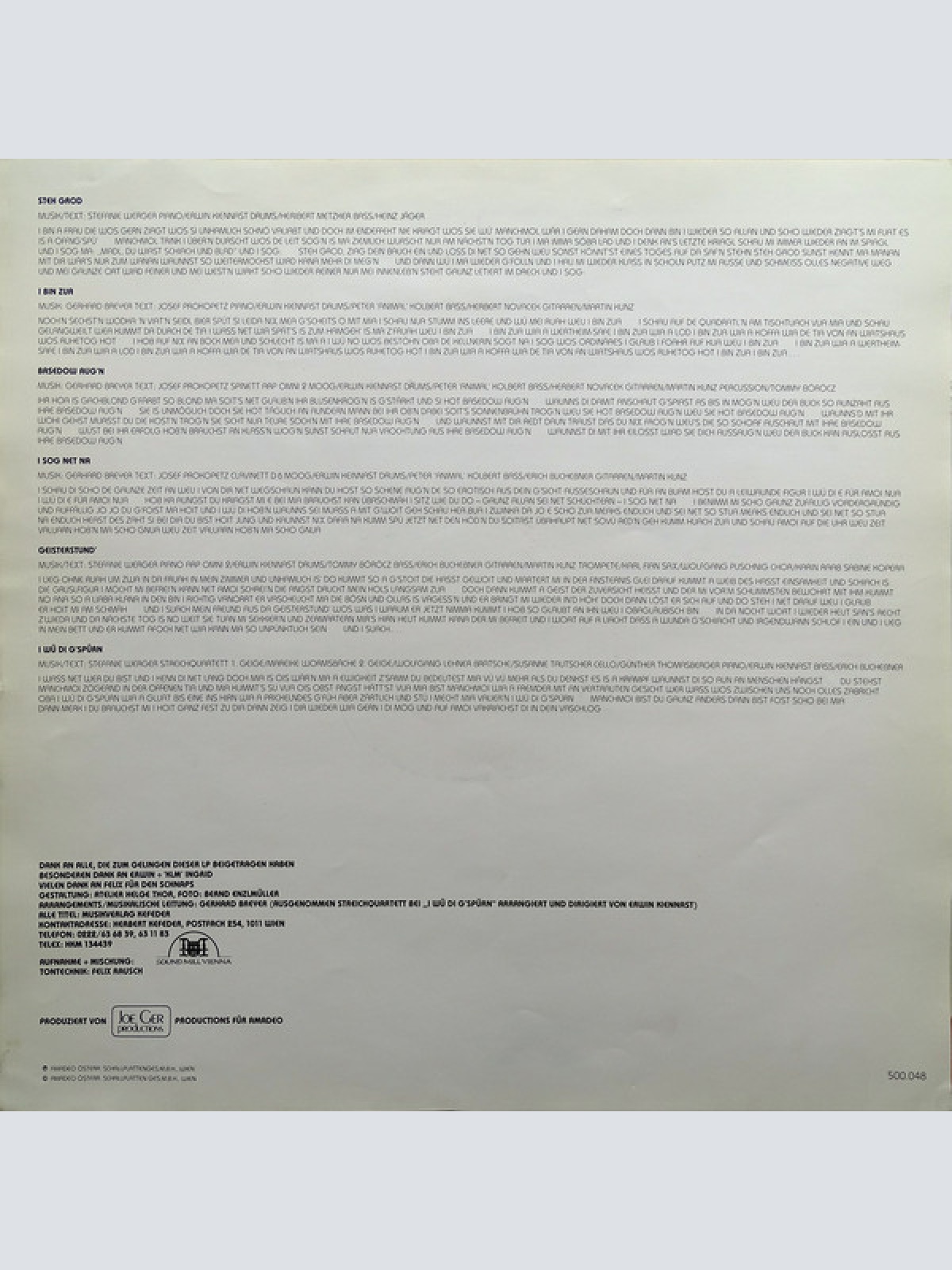 Vinyl / Stefanie Werger - Die Nächste Bin Ich