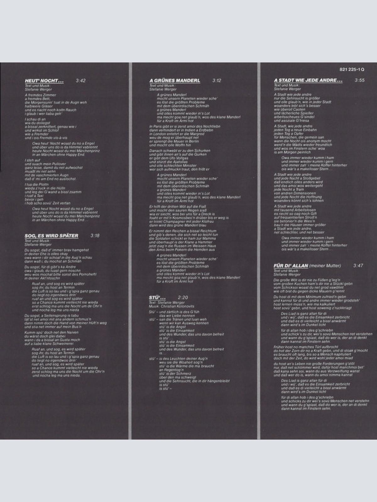 Vinyl / Stefanie Werger - Wendepunkt