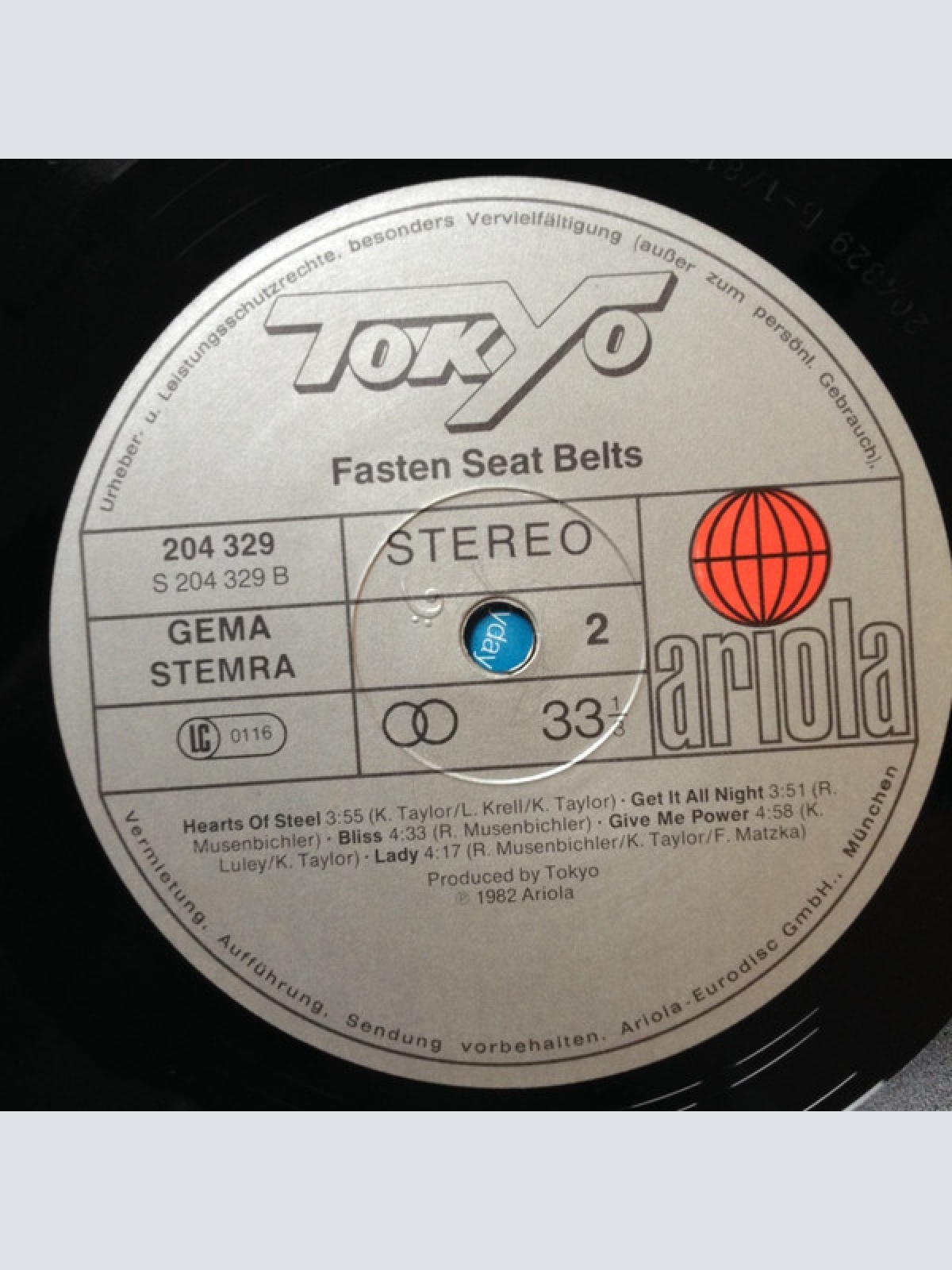 Vinyl / Tokyo (4) - Fasten Seat Belts