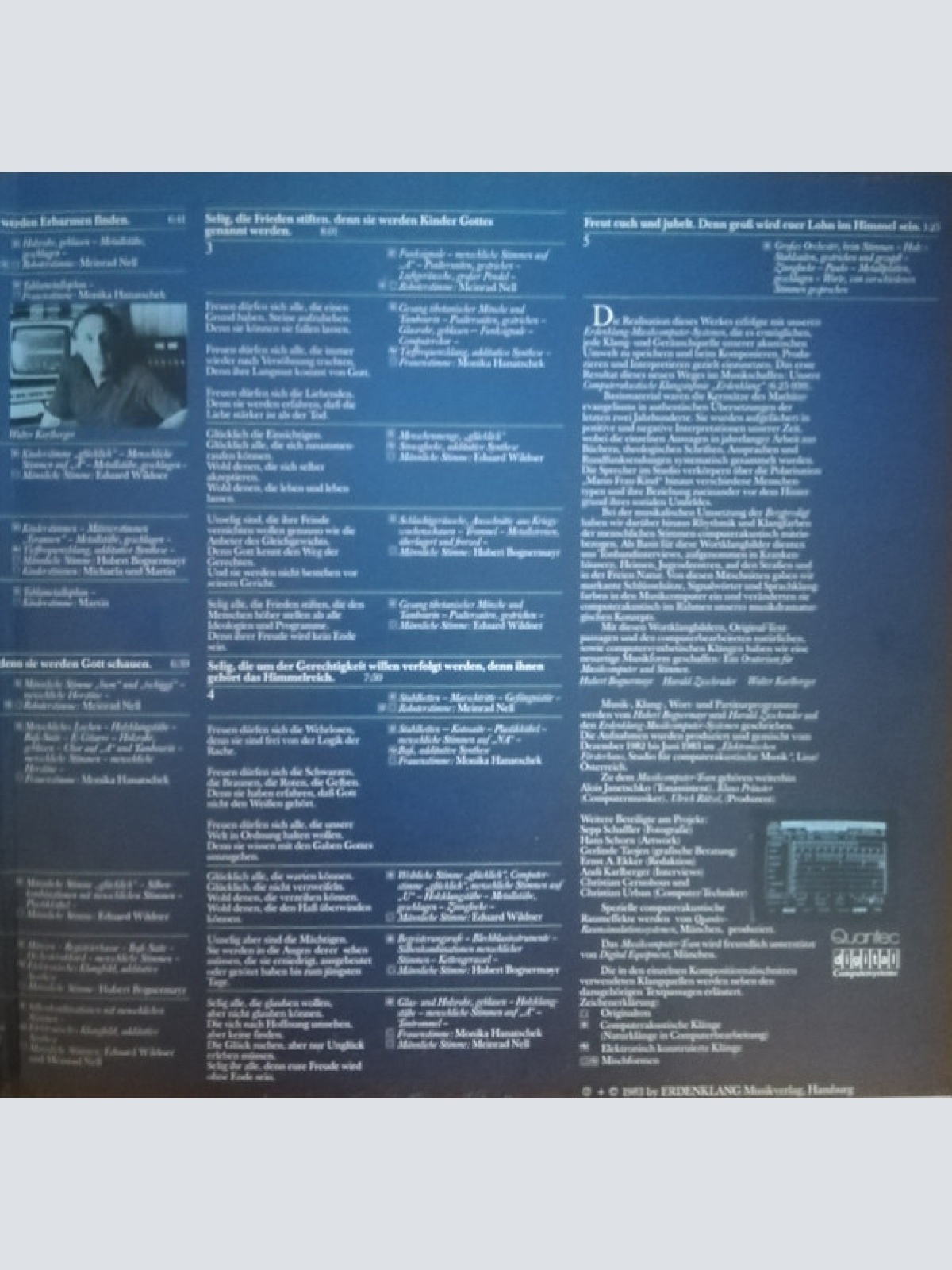 Vinyl / Hubert Bognermayr, Harald Zuschrader - Bergpredigt