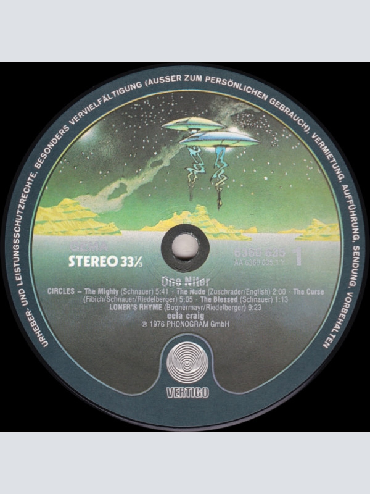 Vinyl / Eela Craig - One Niter