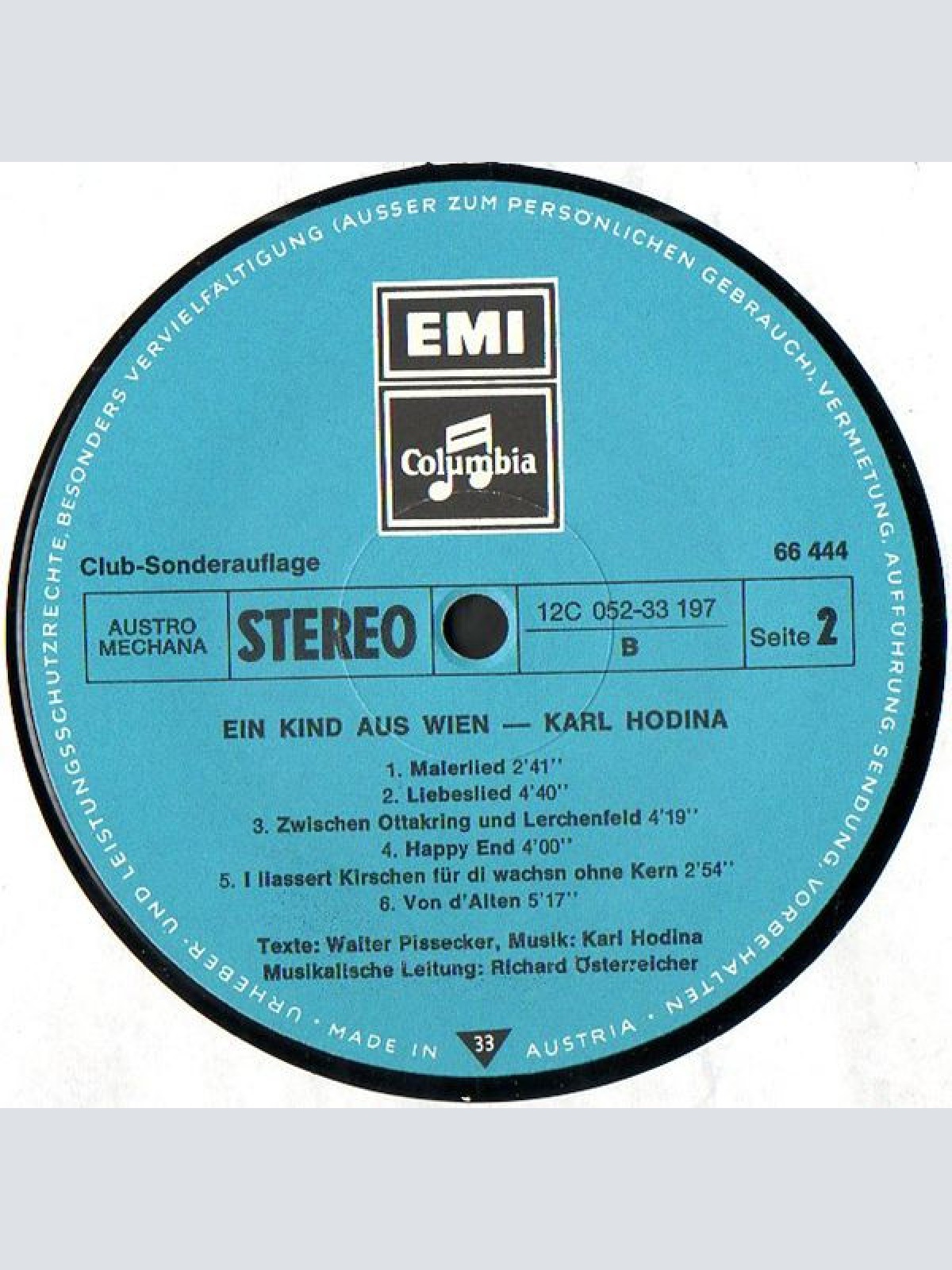 Vinyl / Karl Hodina - Ein Kind Aus Wien