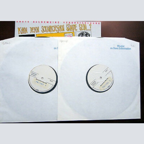 Vinyl / Erste Allgemeine Verunsicherung* - Kann Denn Schwachsinn Sünde Sein...?