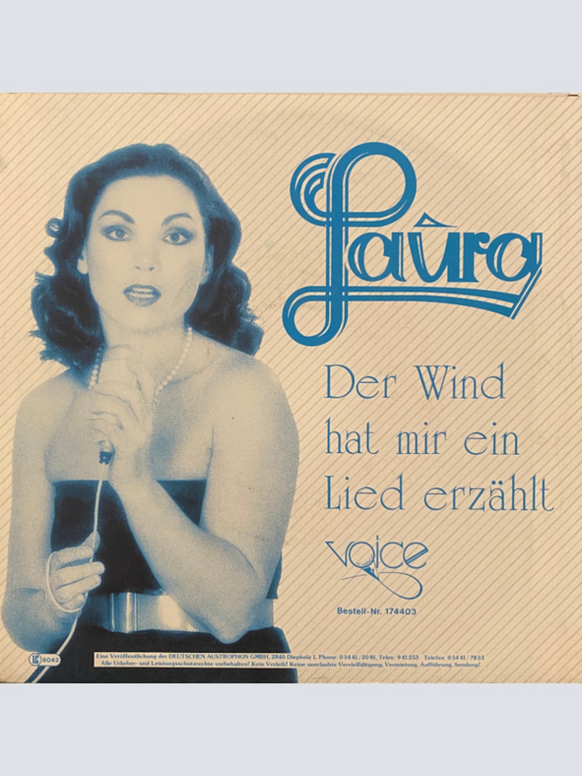 Vinyl / Laura (186) - Der Wind Hat Mir Ein Lied Erzählt