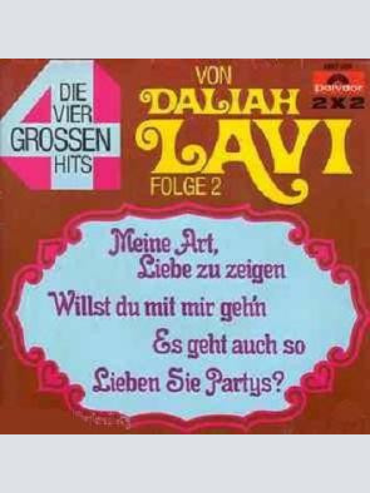 Vinyl / Daliah Lavi - Die Grossen Vier Von Daliah Lavi - Folge 2