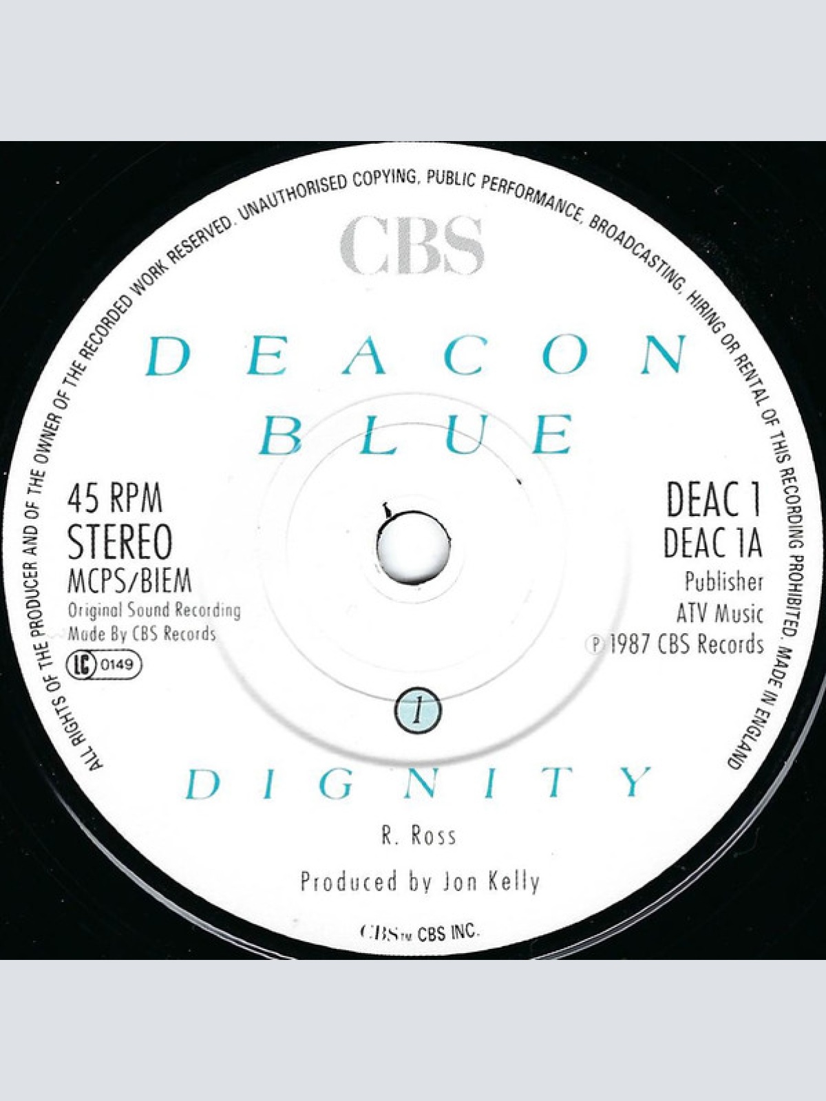 Vinyl / Deacon Blue - Dignity