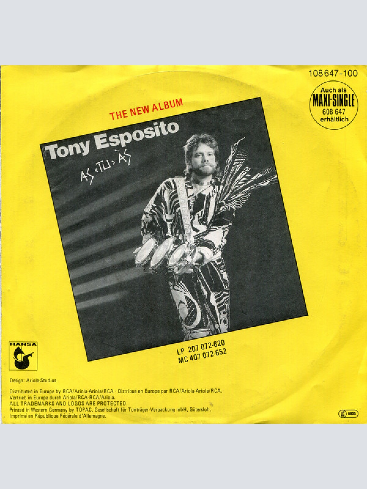 Vinyl / Tony Esposito - Papa Chico