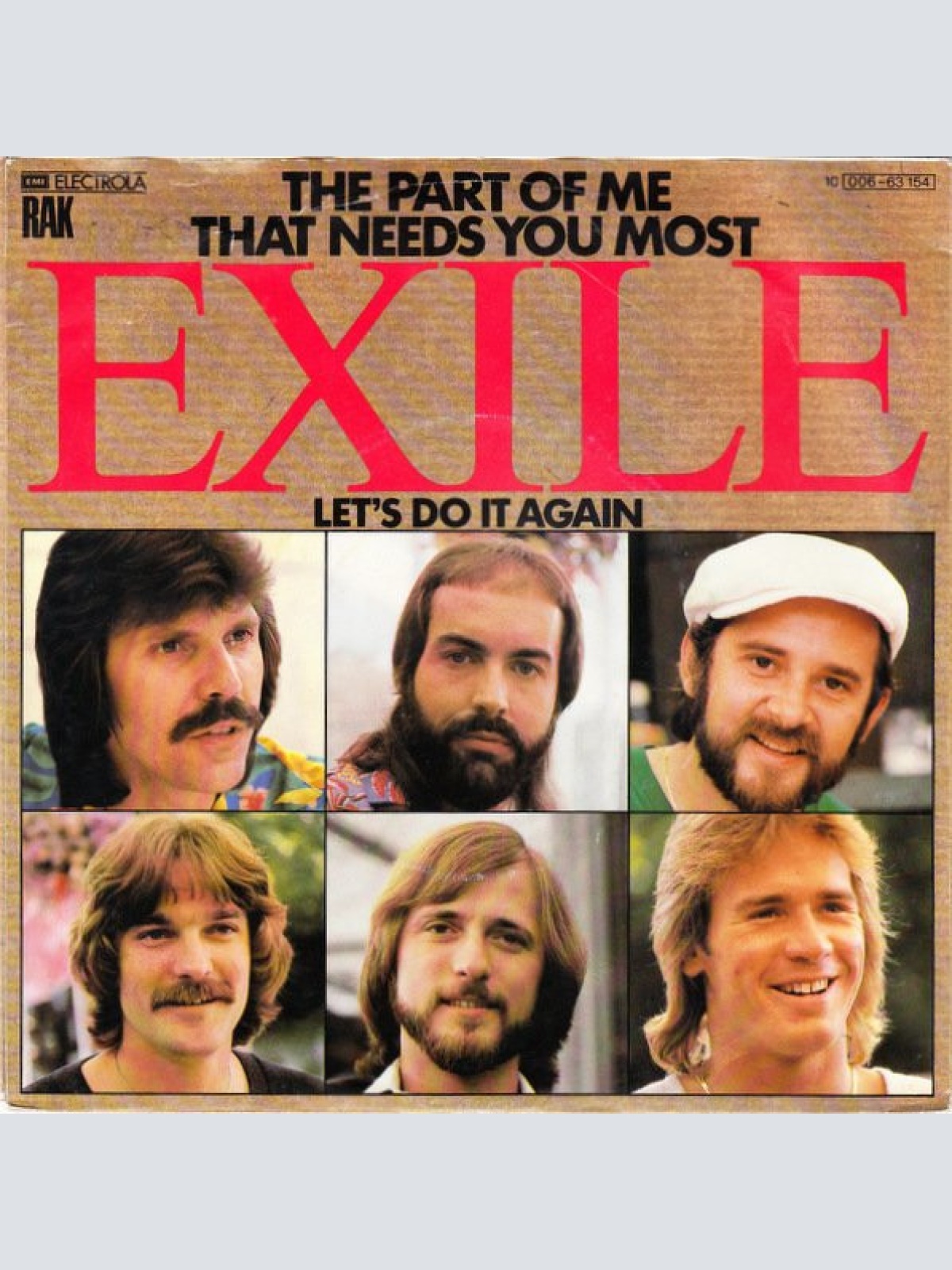 Vinyl / Exile (7) - The Part Of Me That Needs You Most