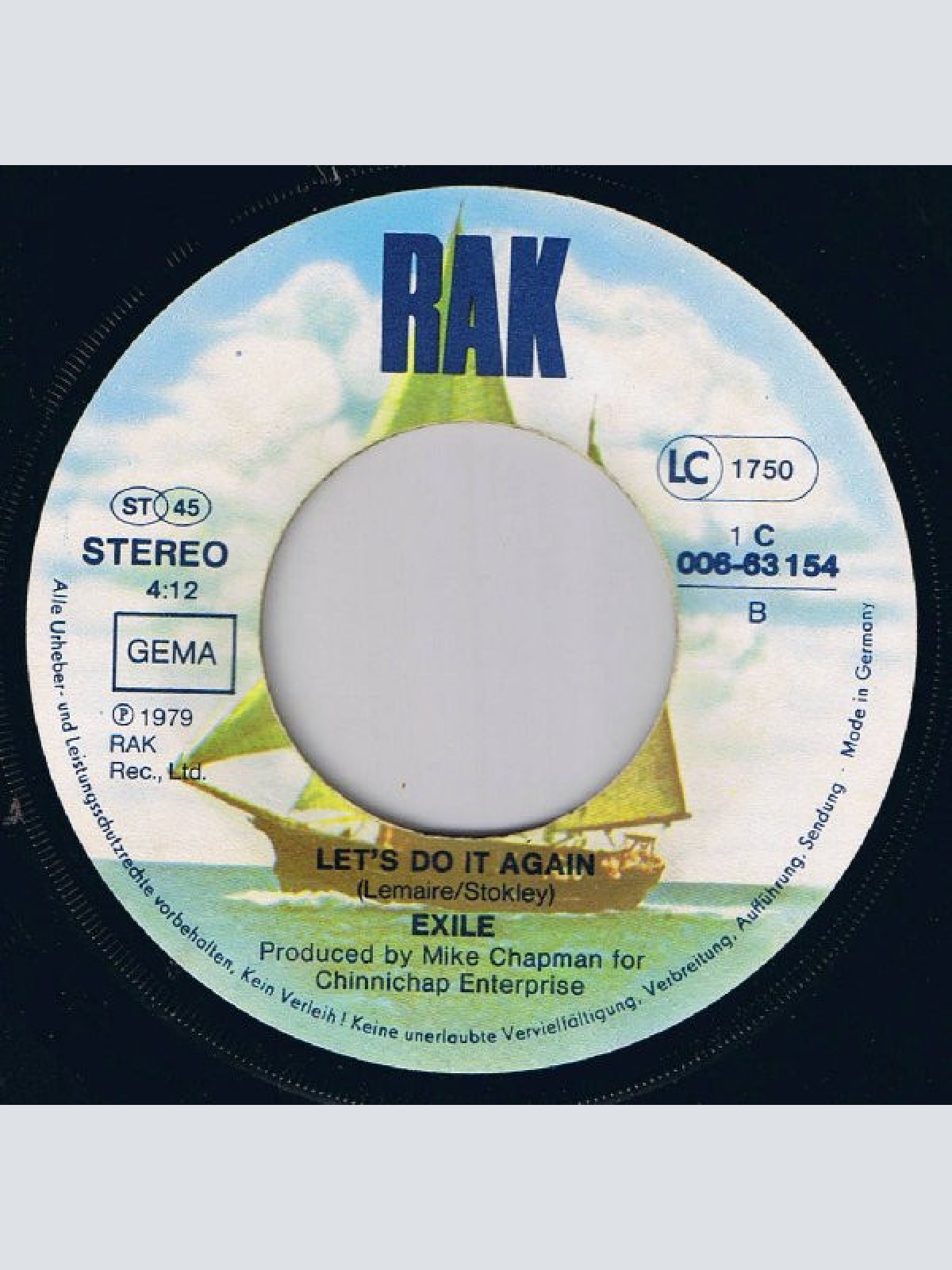 Vinyl / Exile (7) - The Part Of Me That Needs You Most