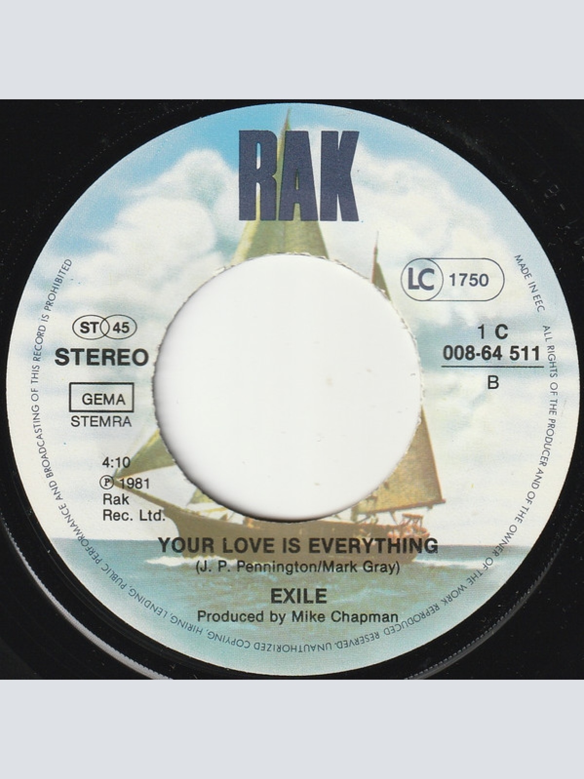 Vinyl / Exile (7) - Heart And Soul