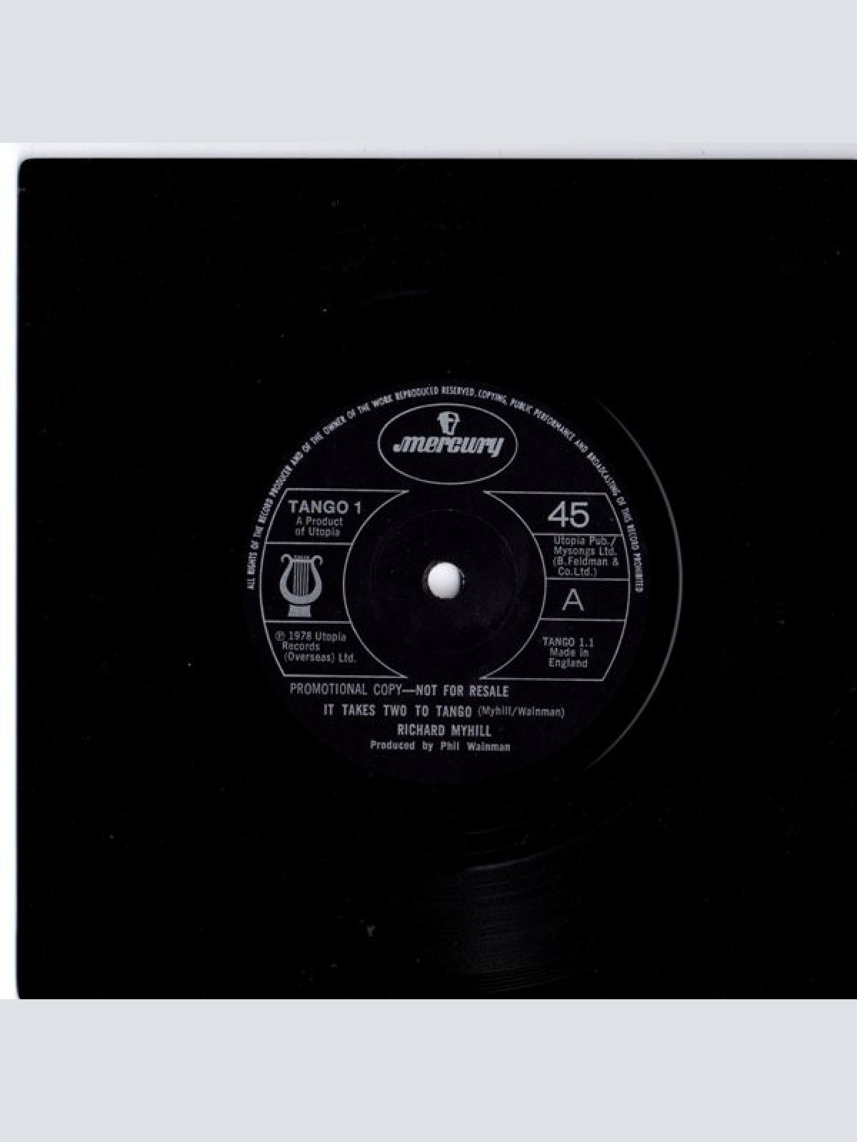 Vinyl / Richard Myhill - It Takes Two To Tango