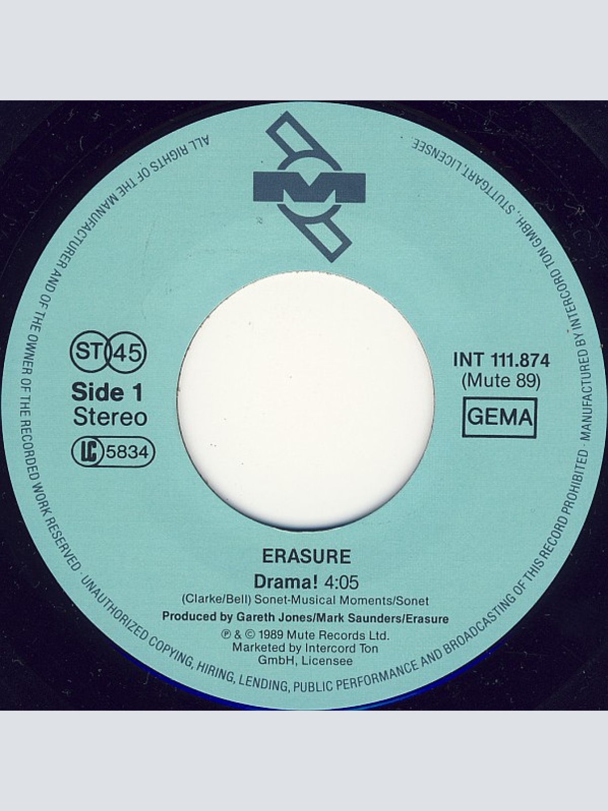Vinyl / Erasure - Drama!