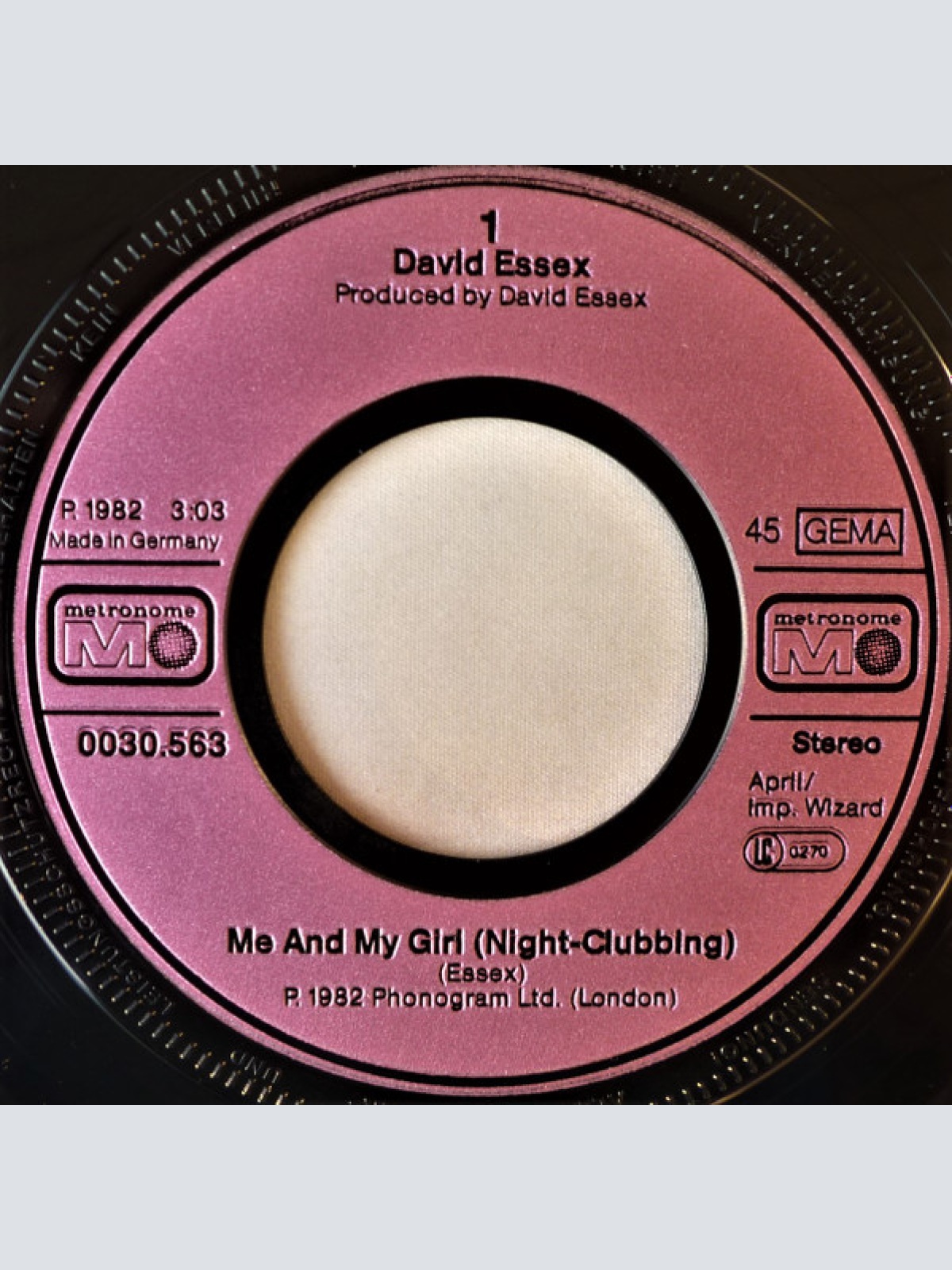 Vinyl / David Essex - Me And My Girl (Night-Clubbing)