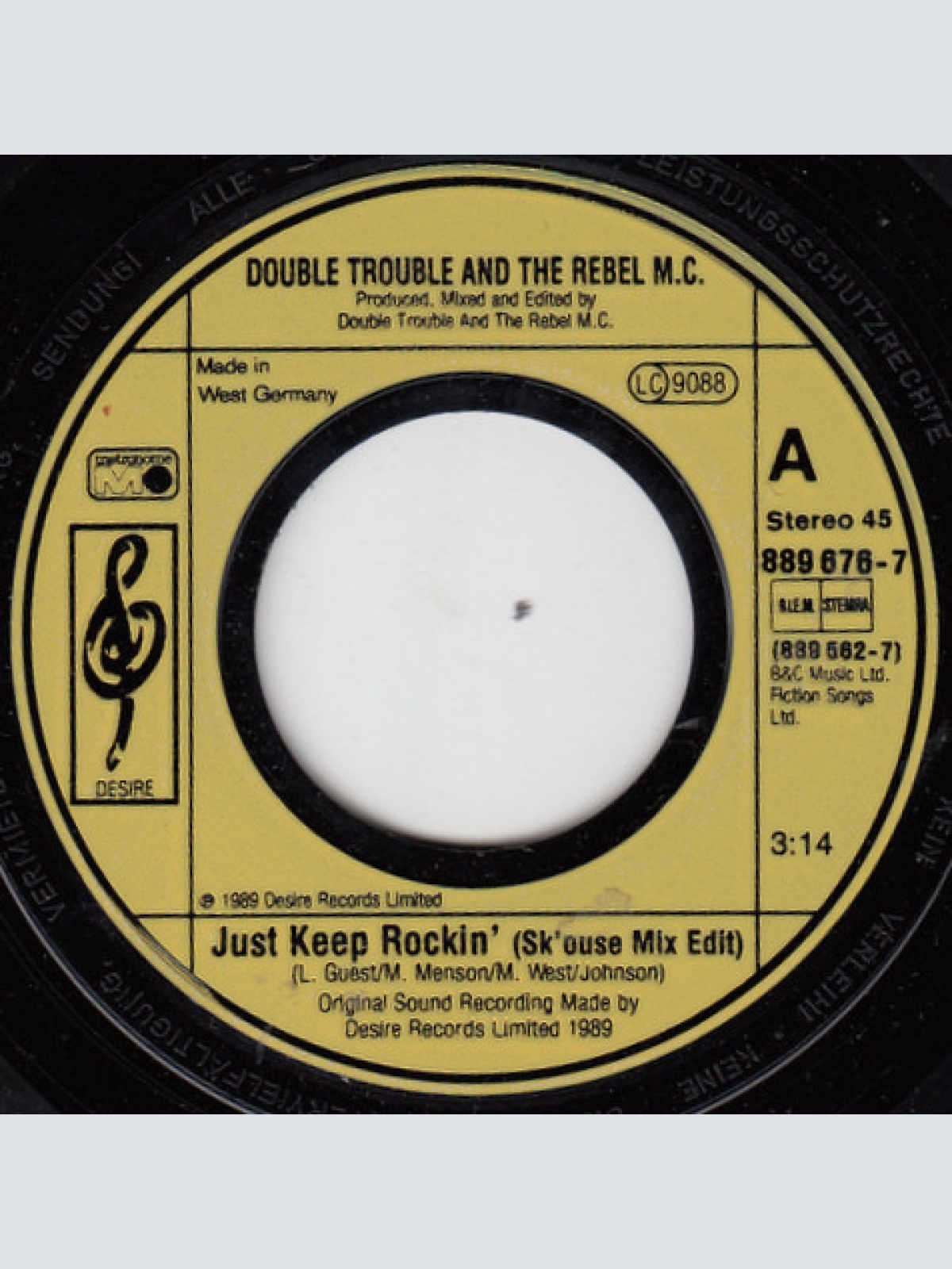 Vinyl / Double Trouble And The Rebel M.C.* - Just Keep Rockin'