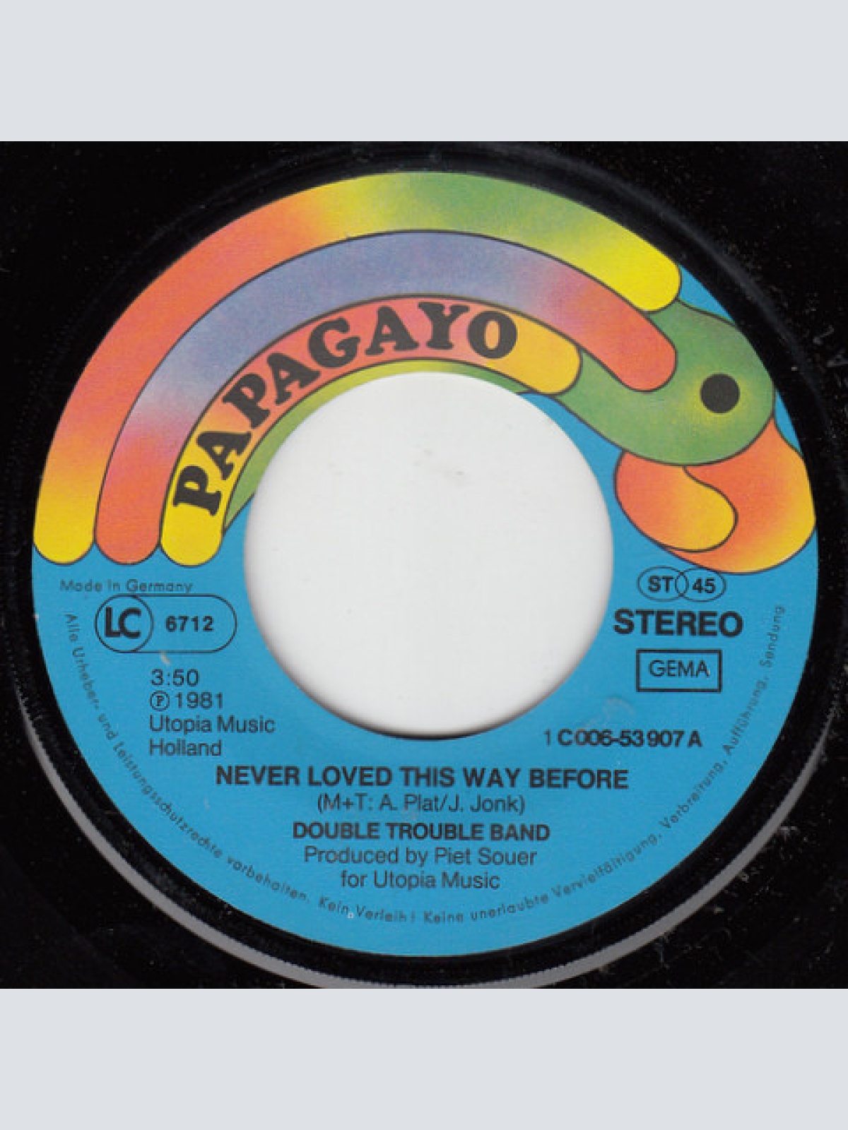 Vinyl / Double Trouble Band - Never Loved This Way Before