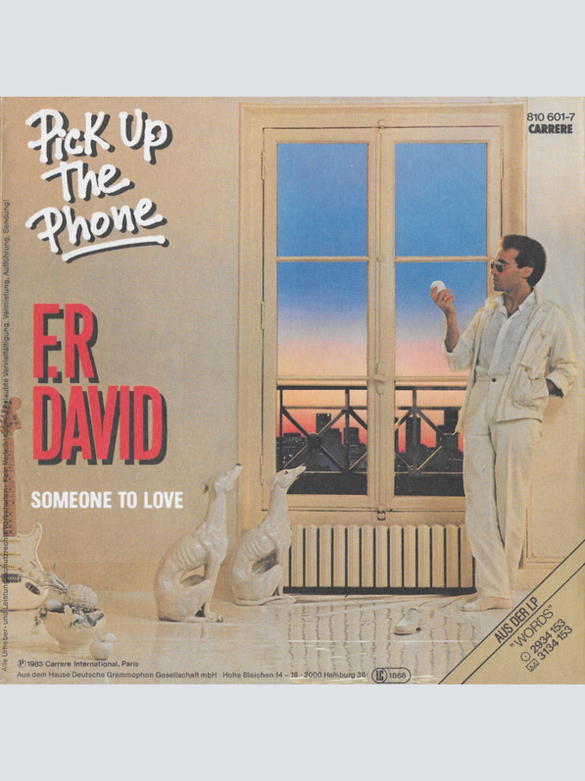 Vinyl / F.R David* - Pick Up The Phone
