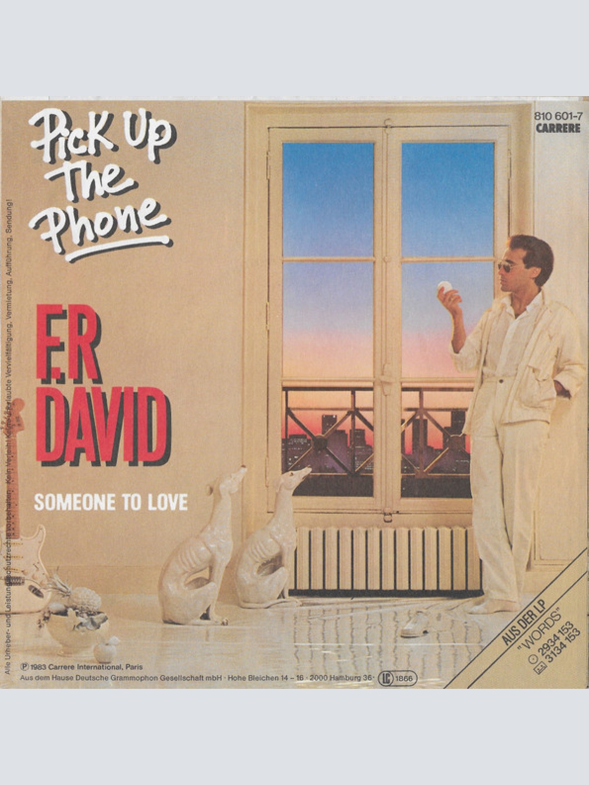 Vinyl / F.R David* - Pick Up The Phone