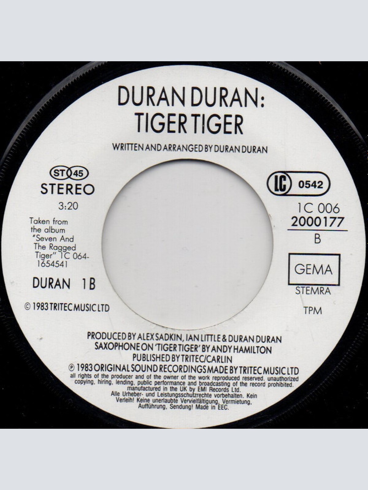 Vinyl / Duran Duran - New Moon On Monday