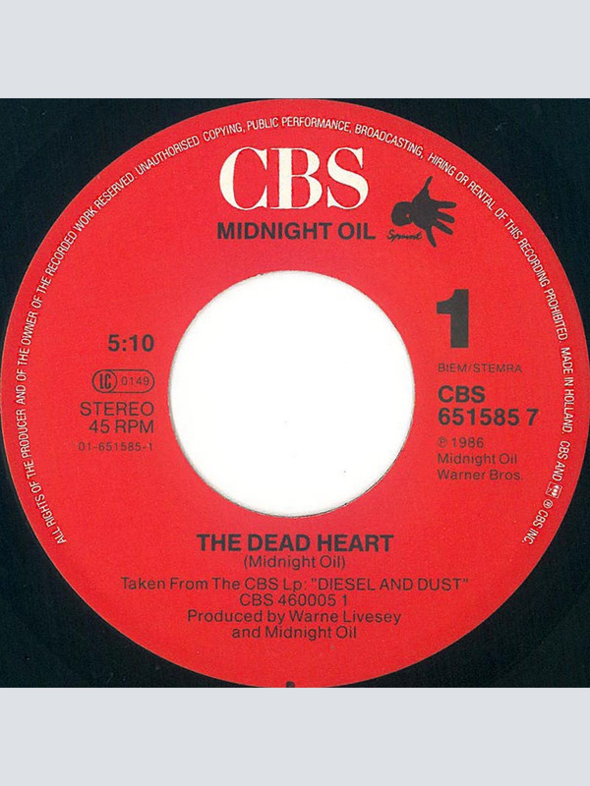 Vinyl / Midnight Oil - The Dead Heart (Edit)