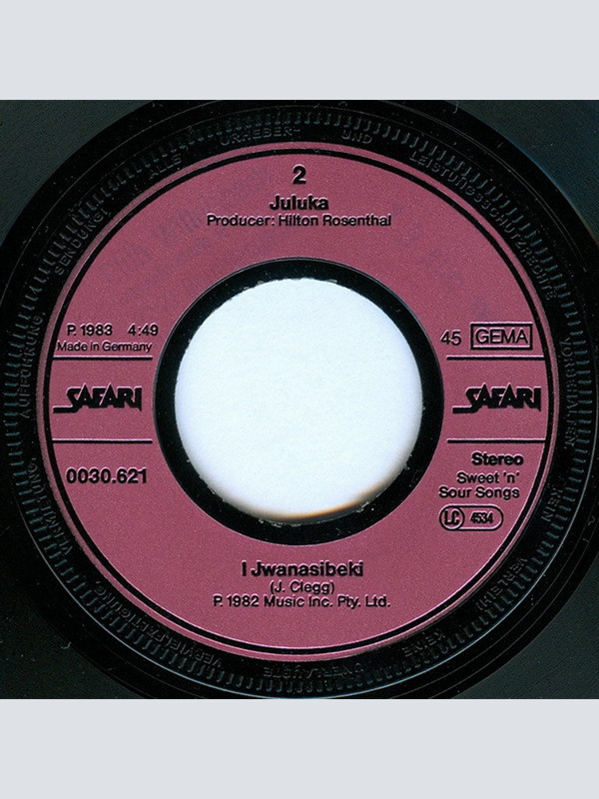 Vinyl / Juluka - Scatterlings Of Africa