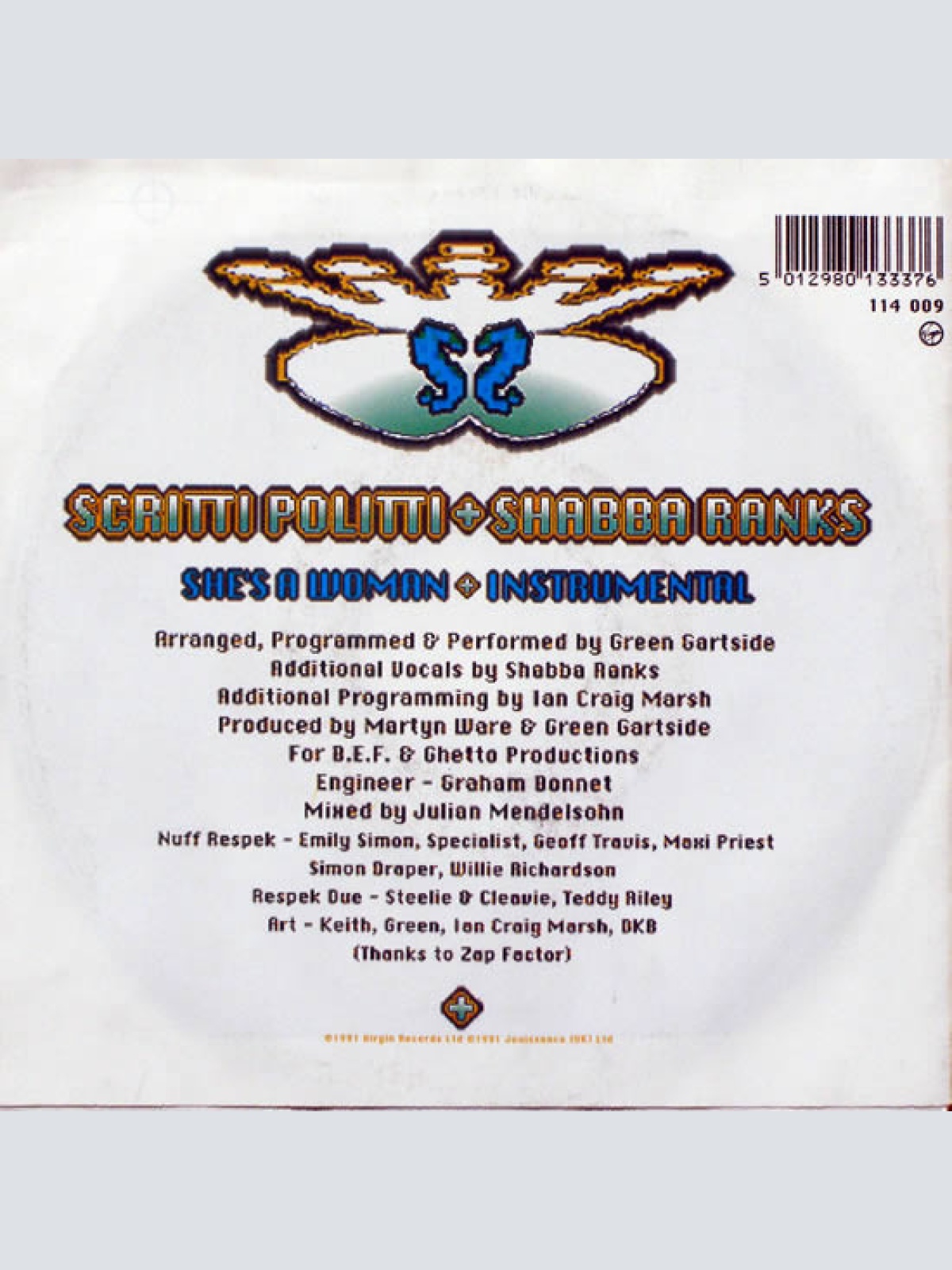 Vinyl / Scritti Politti - She's A Woman