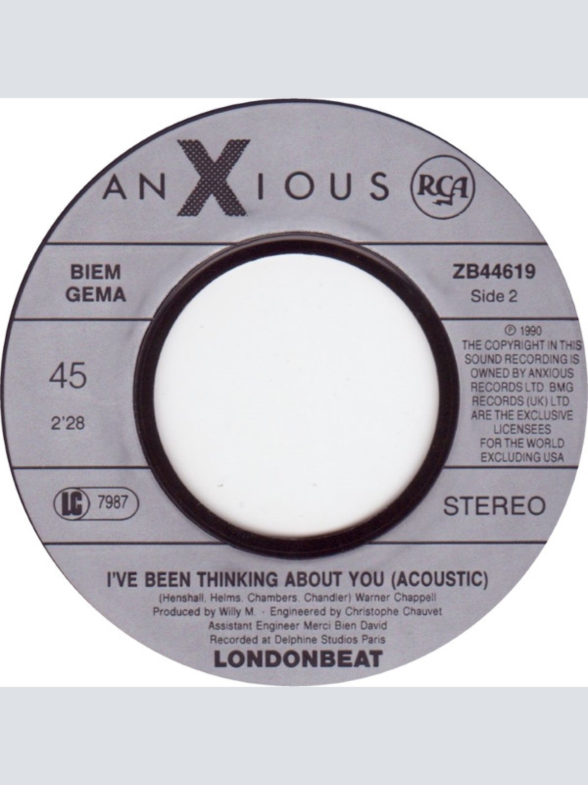 Vinyl / Londonbeat - It's In The Blood