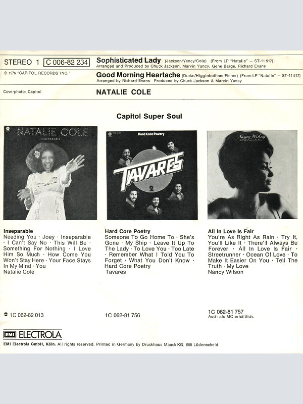 Vinyl / Natalie Cole - Sophisticated Lady