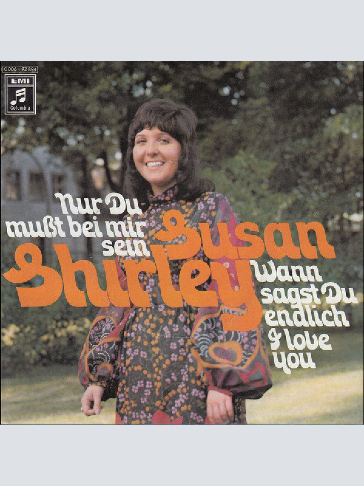 Vinyl / Susan Shirley - Nur Du Mußt Bei Mir Sein