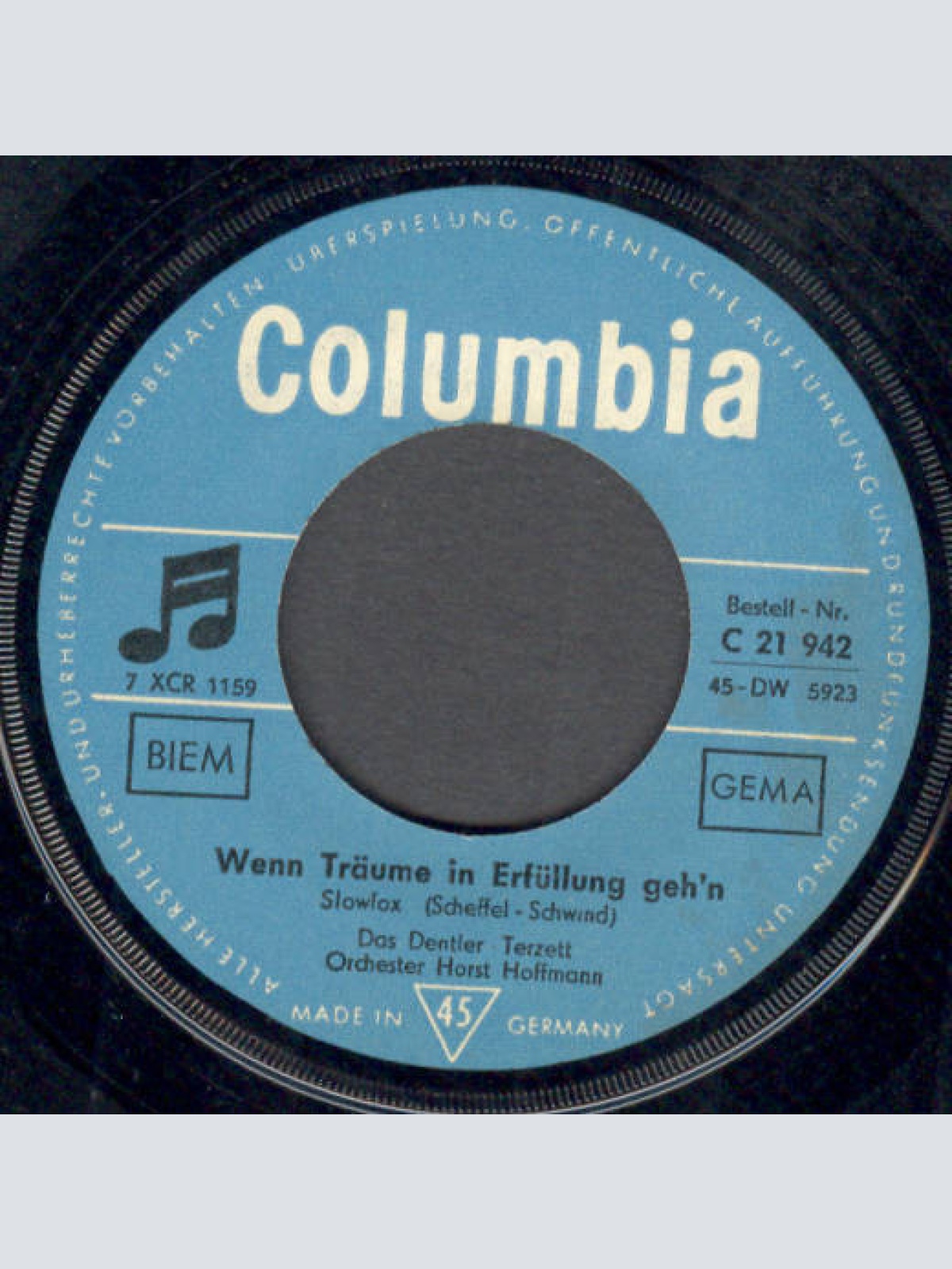 Vinyl / Das Dentler-Terzett - Wenn Träume In Erfüllung Geh'n