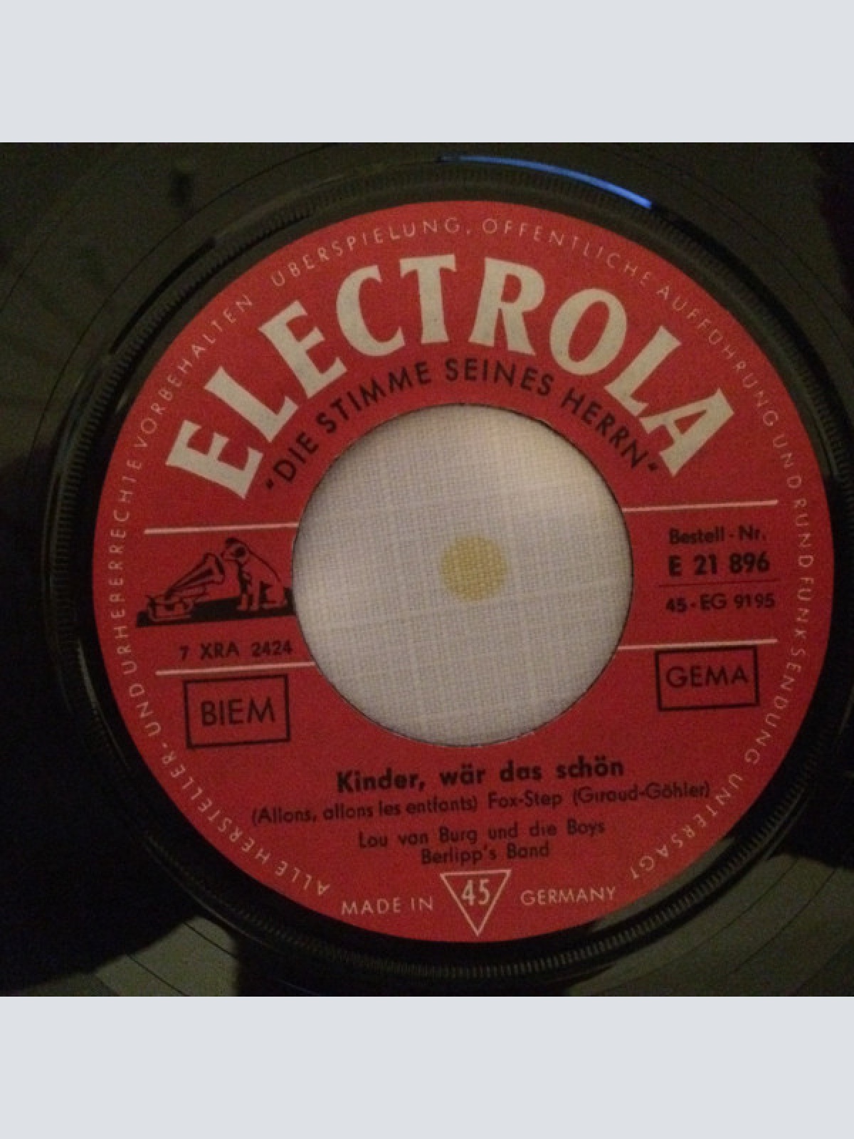 Vinyl / Lou Van Burg Und Die Boys*, Berlipp's Band - Such Mit Mir Nach Schönen Mädchen