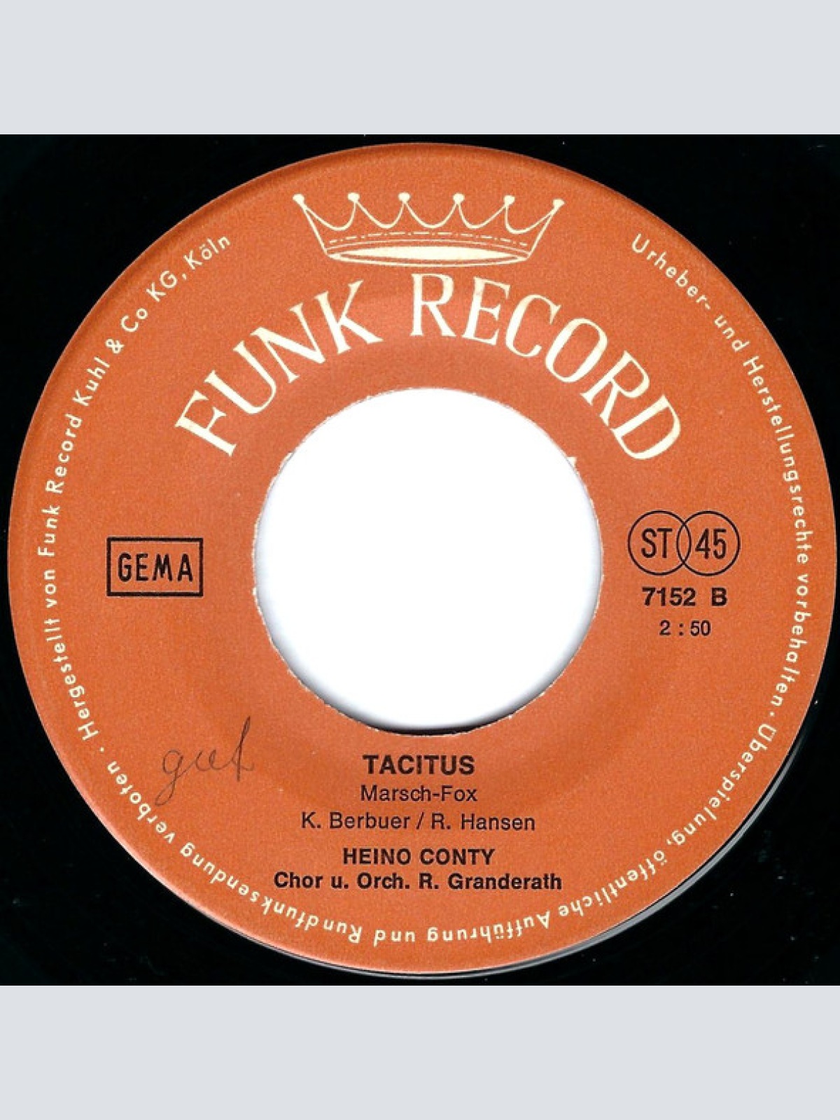 Vinyl / Heino Conty - Du Bist Die Rose Vom Rhein