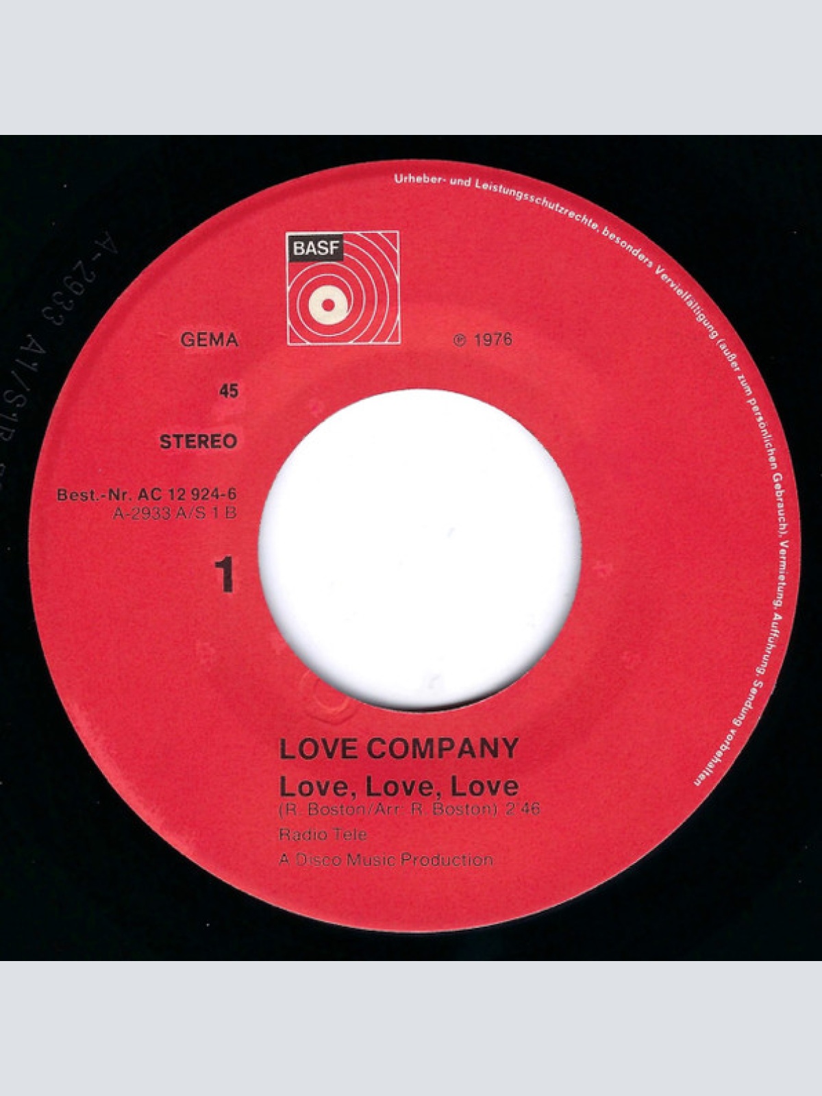 Vinyl / Love Company - Love Love Love