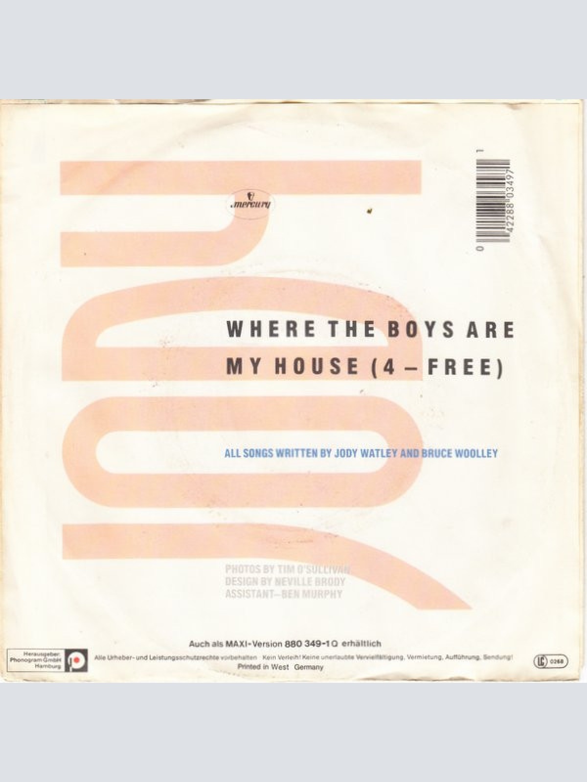 Vinyl / Jody* - Where The Boys Are